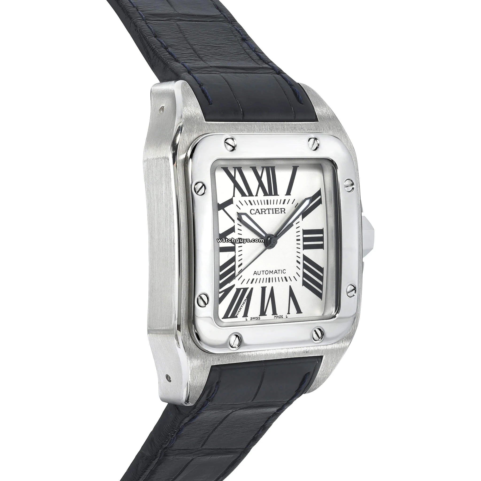 Cartier Santos 100 Large Men's Watch W20073X8 - Luxury Stainless Steel Timepiece for Business & Formal Occasions