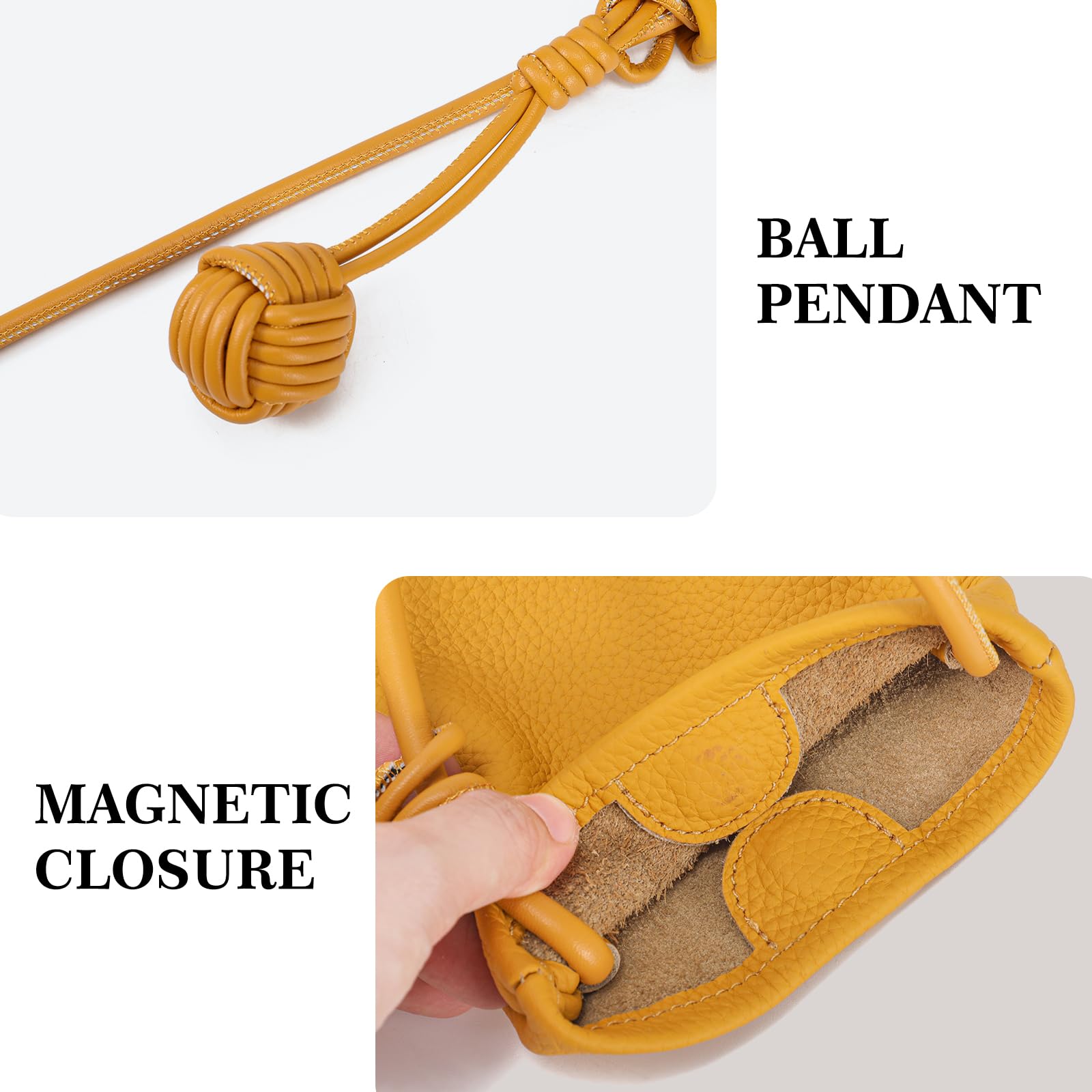 Women's Leather Crossbody Phone Purse - Small Wallet Bag for iPhone & Samsung - Perfect for Travel, Shopping & Everyday Use