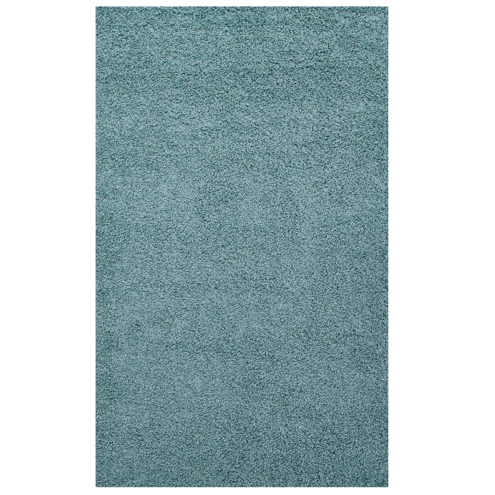 Modern Contemporary Urban Design Blue Area Rug - Non-Slip Living Room Carpet Runner for Lounge & Bedroom - Soft Fabric Floor Mat for Home Decor