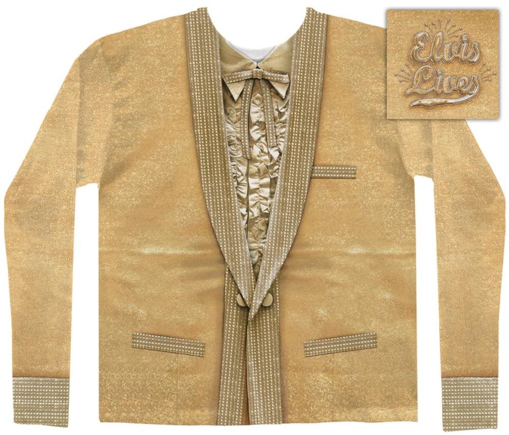 Faux Real Men's The King Golden Tuxedo - Elegant Formal Suit for Weddings, Prom & Special Occasions