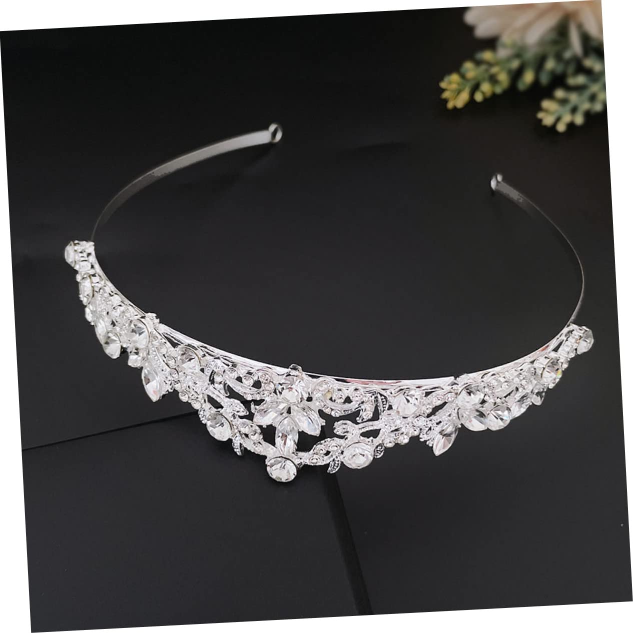 Elegant Minkissy Rhinestone Tiara Crown for Women & Girls - Wedding, Birthday, Pageant, Princess Party Accessory | Sparkling Hair Jewelry for Brides, Kids, Special Occasions
