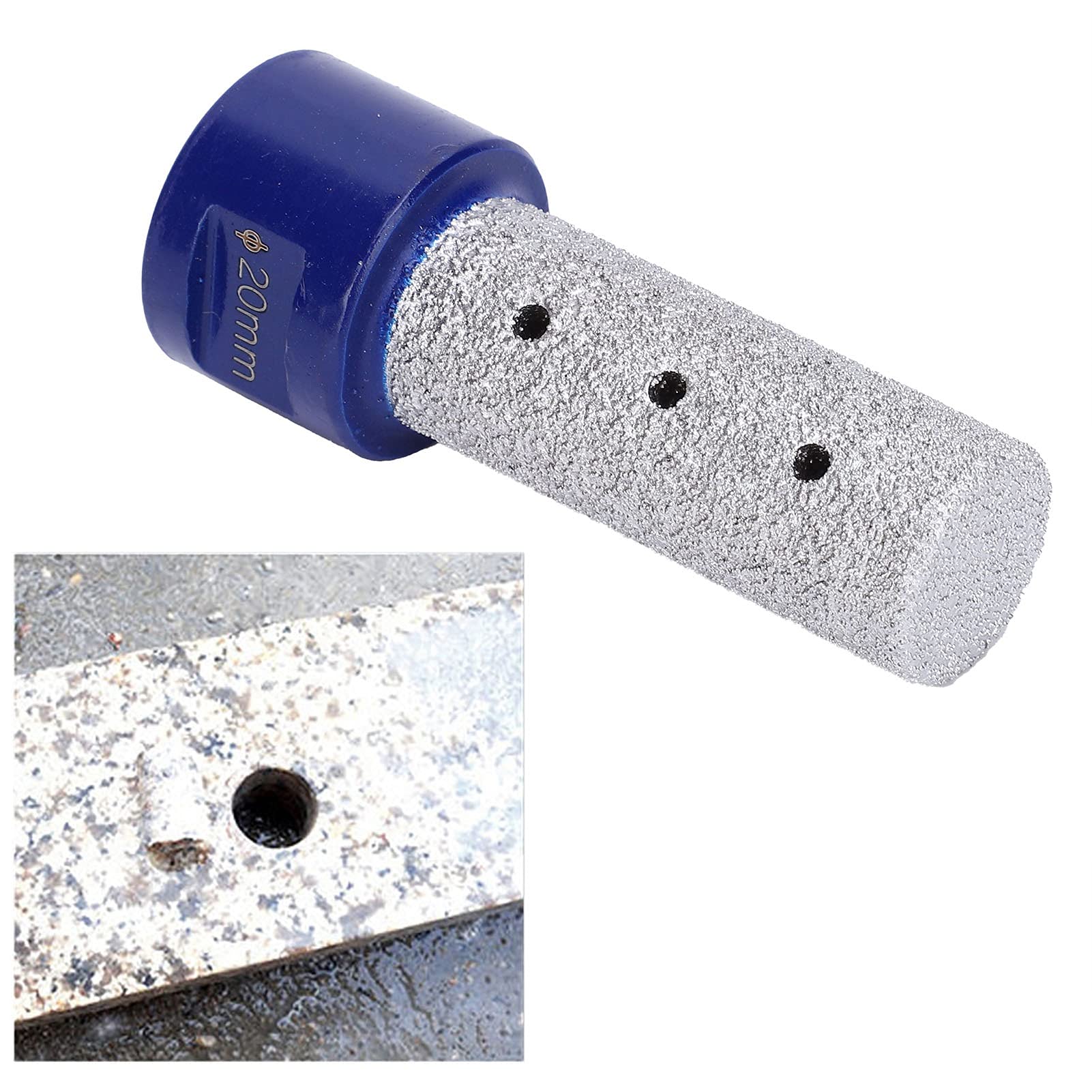 Diamond Milling Cutter Set - Premium Brazed Diamond Drill Bits for Marble, Granite & Ceramic Tiles - 20cm Core Drill Bits for Threading & Milling - Perfect for Stone Countertop Installation & Tile Cutting Projects