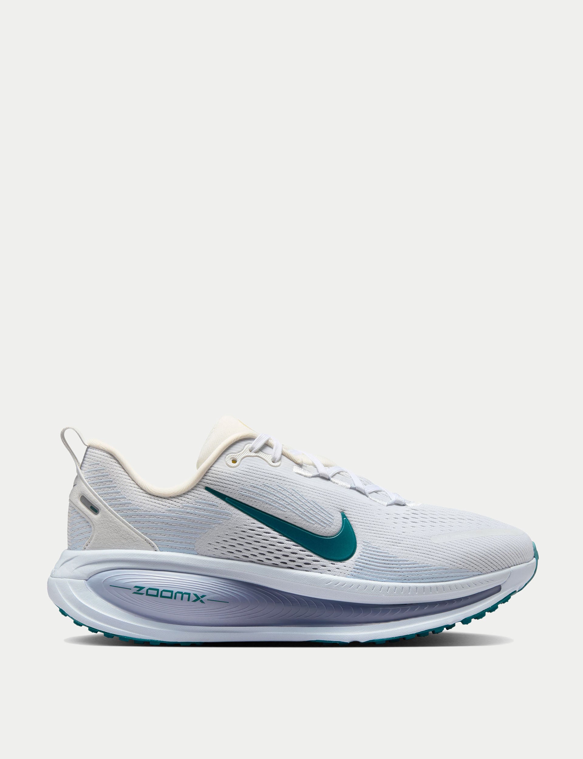 Nike Vomero 18 Running Shoes for Men & Women - Summit White/Blue Tint/Geode Teal - Lightweight Cushioned Sneakers for Road Running, Jogging & Gym Workouts