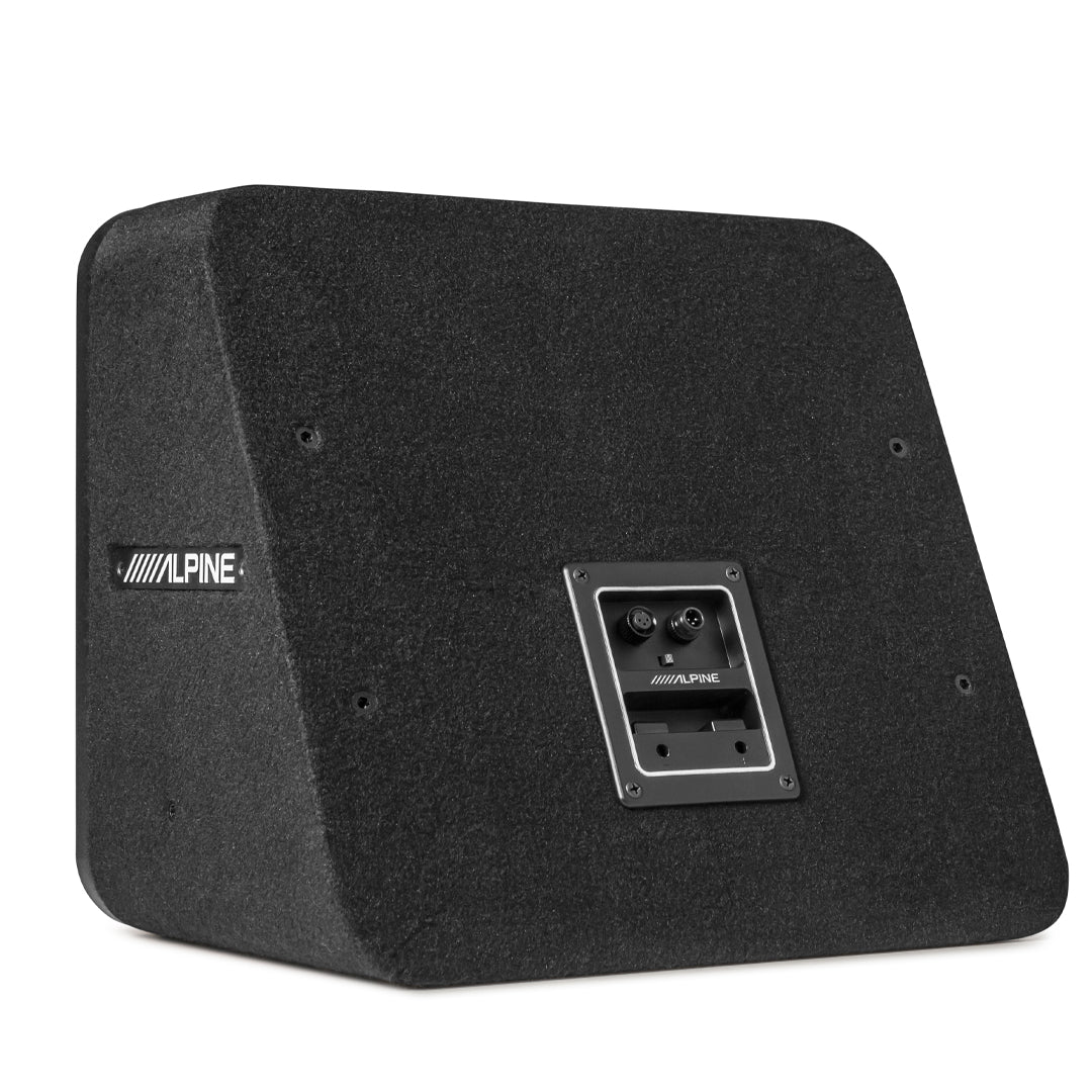 Alpine S2 SB8 8-Inch PrismaLink S Series Preloaded Subwoofer Wedge Enclosure - High Performance Car Audio Bass System for Trucks, SUVs & Custom Installations