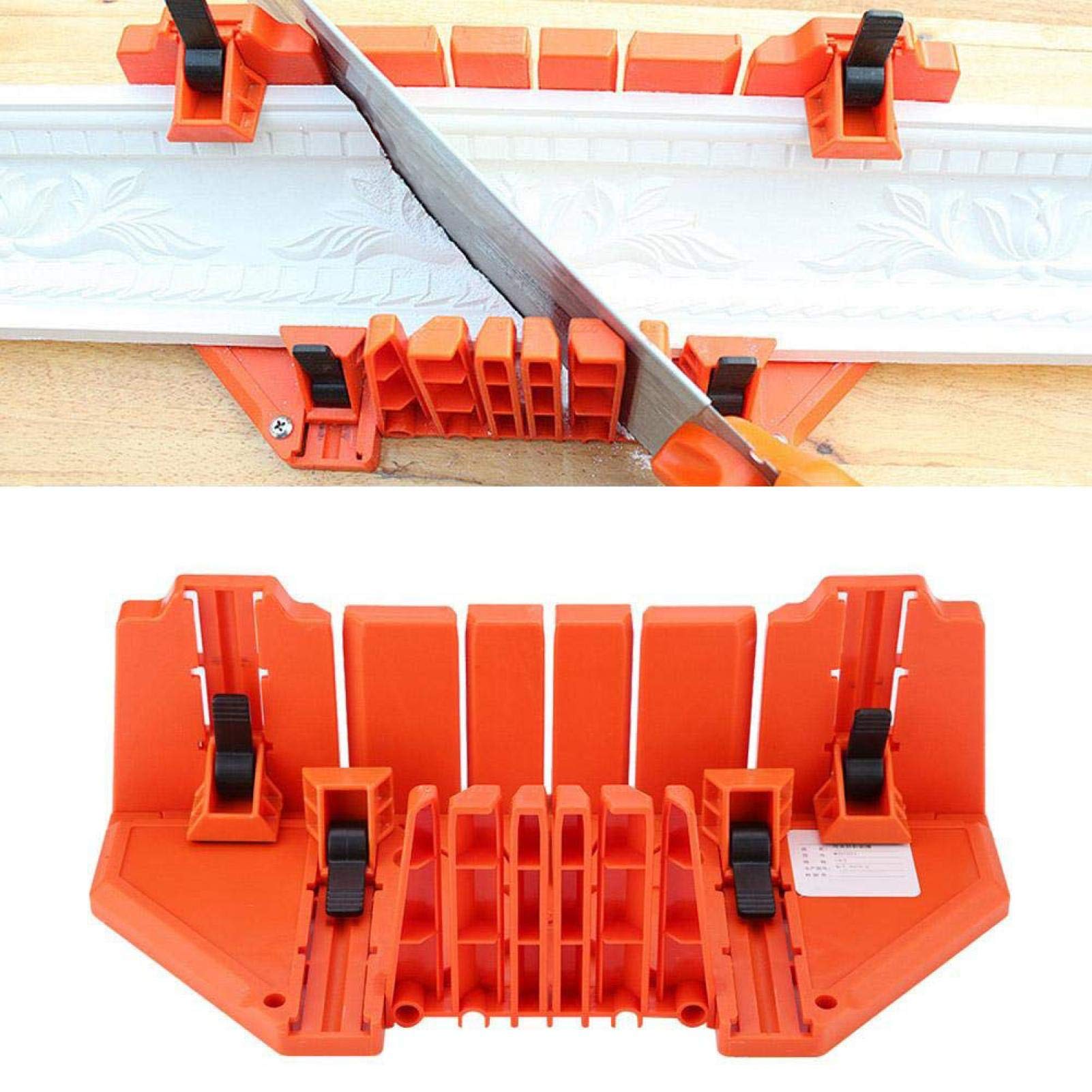 Premium Clamping Mitre Box & Saw Set - Precision Wood Cutting Tool for Angle Cuts | Perfect for Carpentry, DIY Projects & Architectural Woodworking