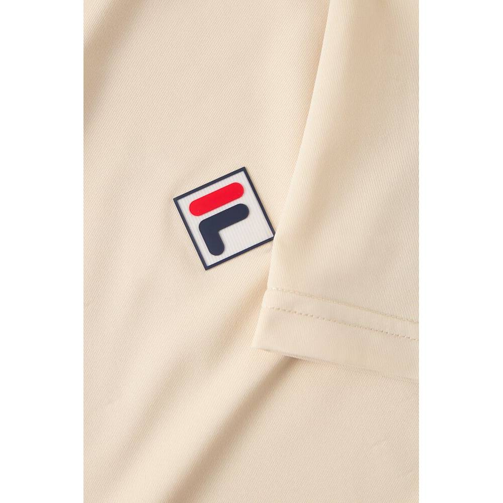 Fila Men's Short Sleeve Crewneck T-Shirt - Breathable Cotton Blend, Comfort Fit, Casual Wear (Gardenia White) - Perfect for Gym, Running, Workout & Everyday Street Style