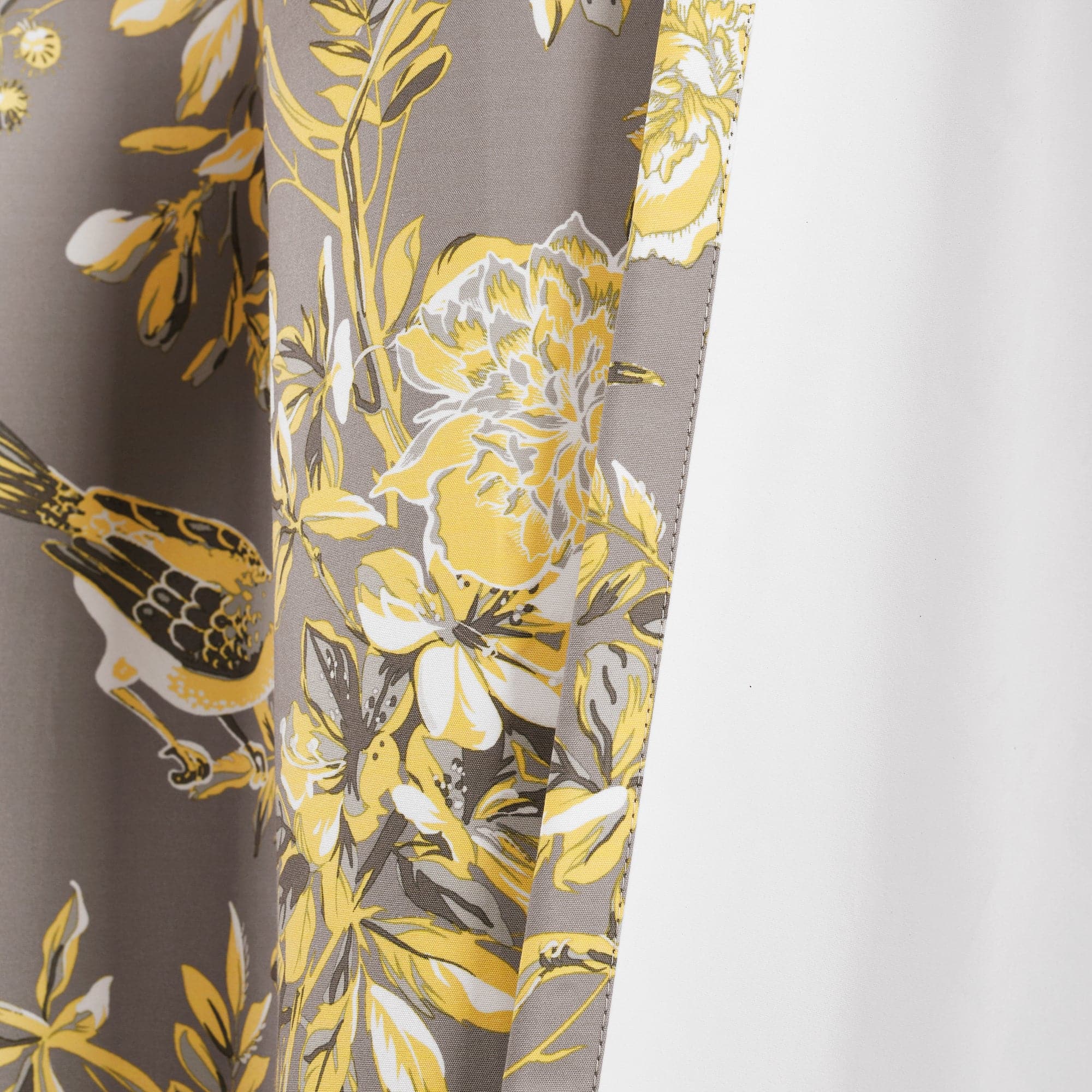 Farmhouse Style Blackout Curtains with Bird & Flower Design - Thermal Insulated Grommet Window Panels for Living Room & Bedroom - Noise Reducing & Energy Saving Home Decor