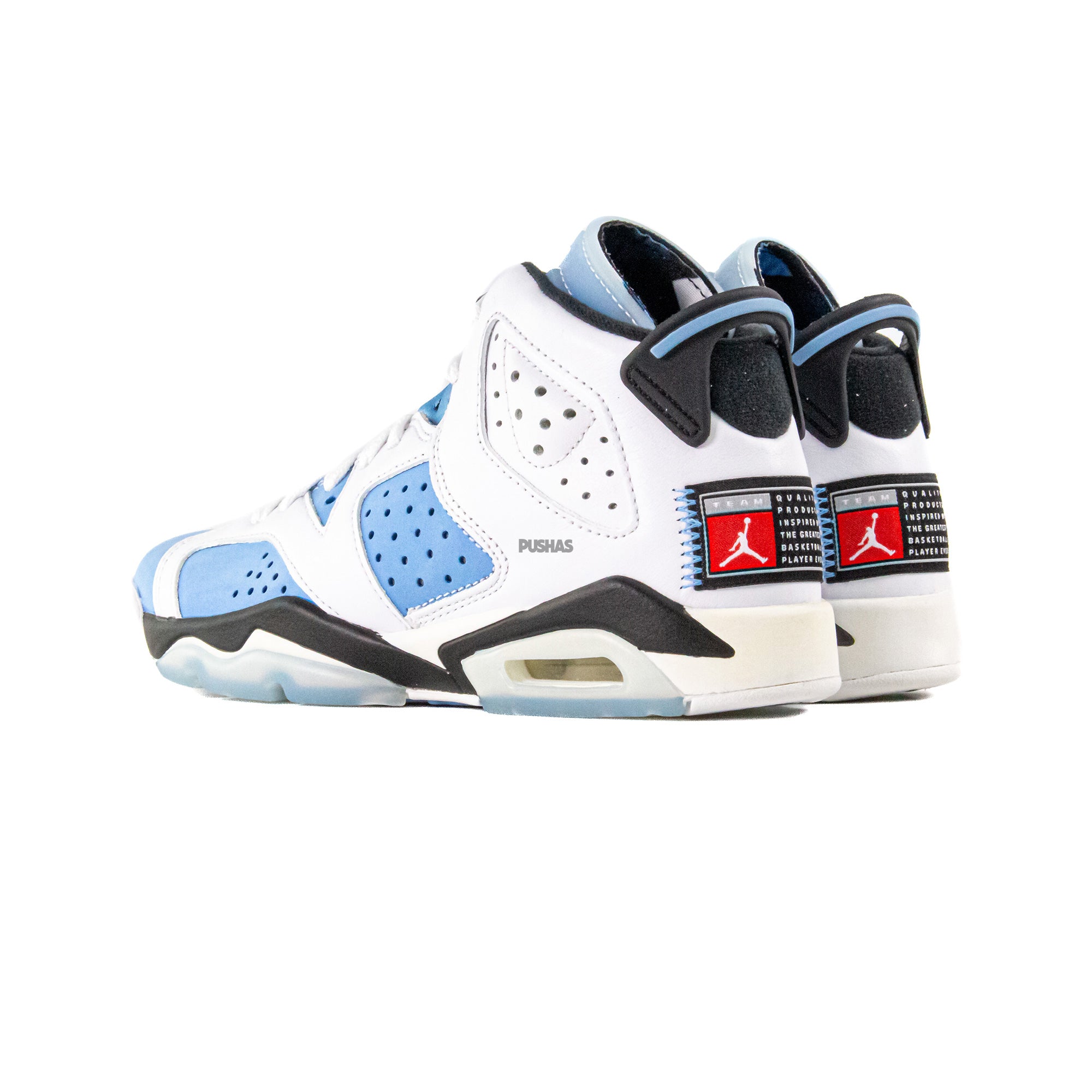 Air Jordan 6 Retro 'UNC White' GS Sneakers (2022) - Men's Basketball Shoes for Casual Wear & Street Style