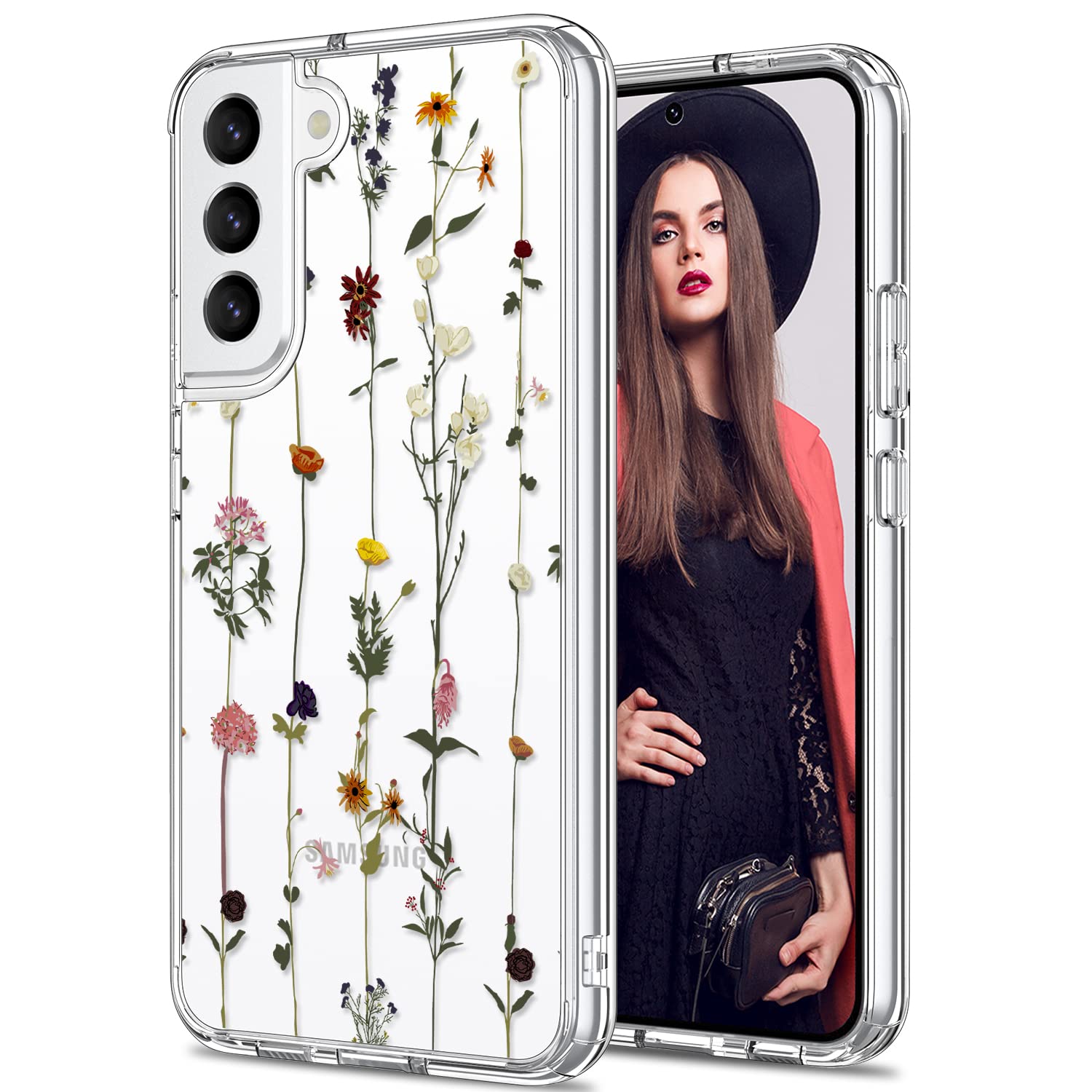 ICEDIO Slim Fit Crystal Clear Protective Case for Samsung Galaxy S22 6.1