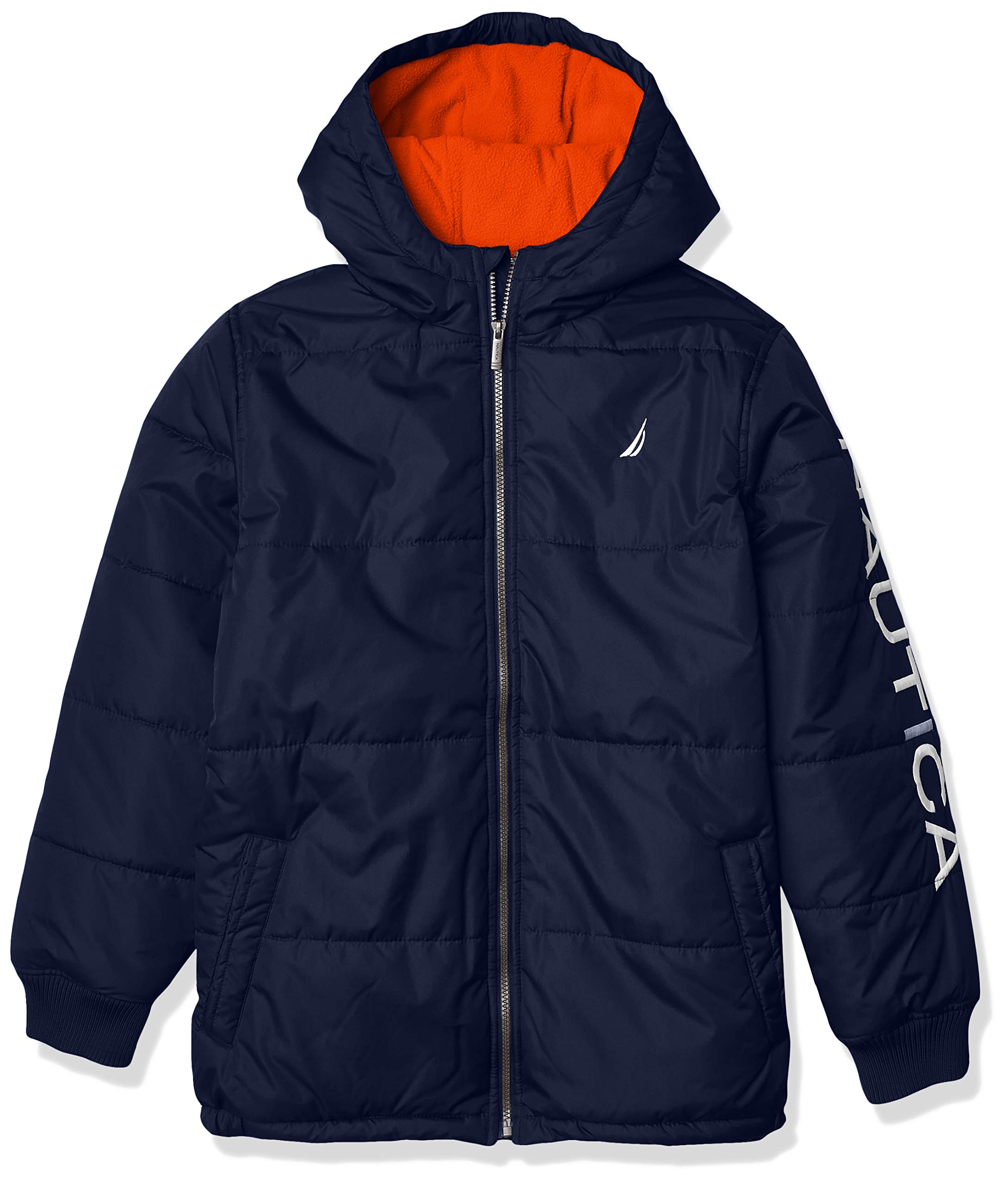 Nautica Boys' Heavyweight Bubble Coat - Waterproof Winter Jacket for Kids, Warm Puffer Coat with Hood - Perfect for Snow, School & Outdoor Activities