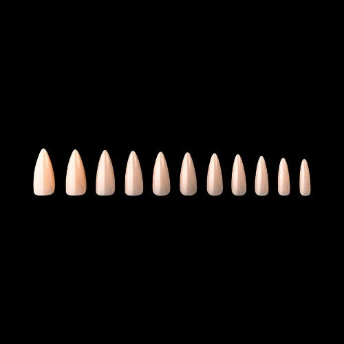 Apres Gel X Neutrals Alex Natural Tips 150pc Medium Stiletto Nail Extensions - Professional Salon Quality Press-On Nails for Manicure & Pedicure at Home or Spa