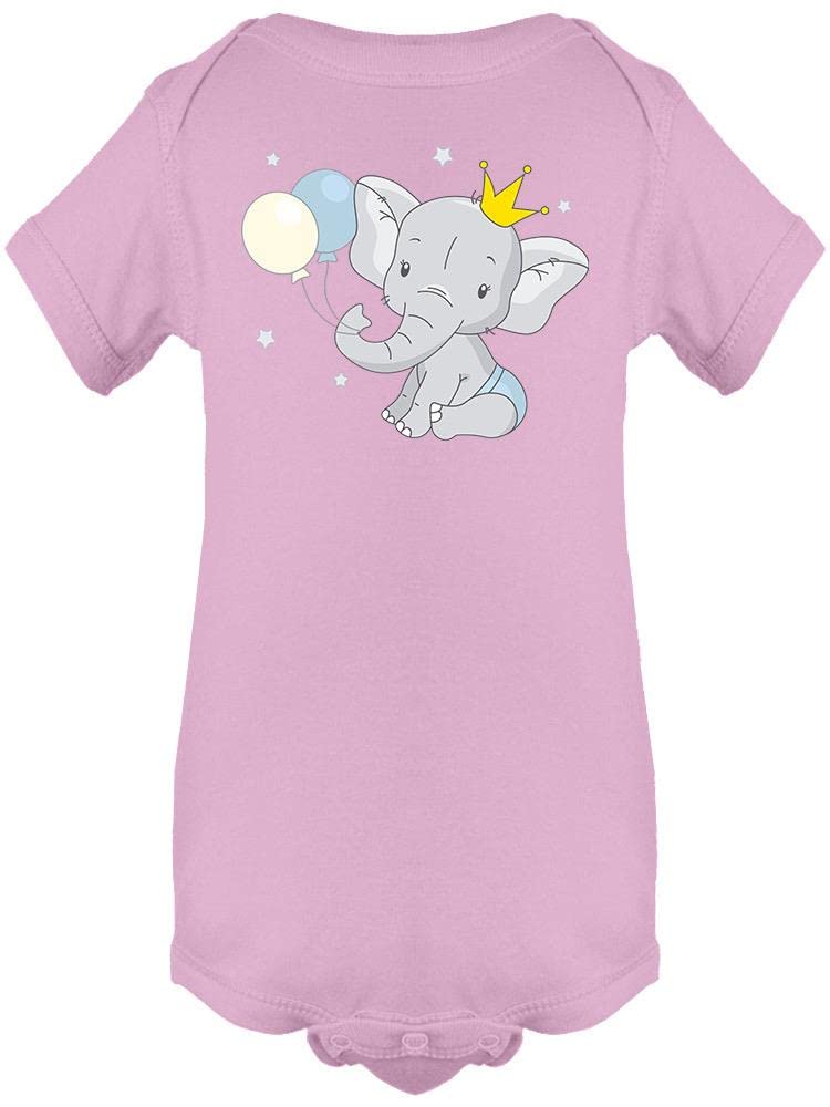 Smartprints Baby Elephant Graphic Bodysuit - Soft Cotton Onesie for Newborns & Infants - Perfect for Playtime, Photo Shoots & Everyday Wear
