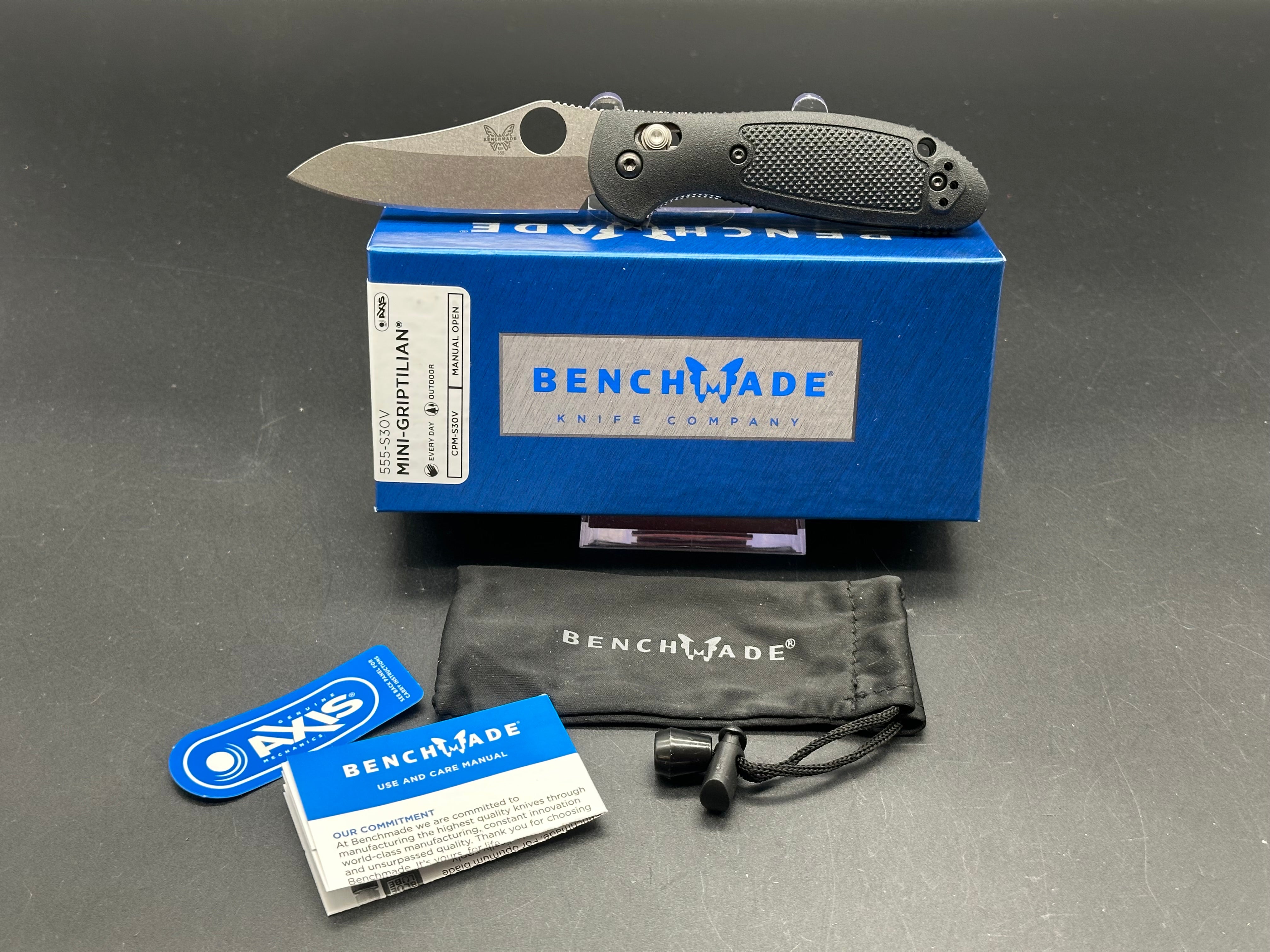 Benchmade Mini Griptilian Folding Knife - 2.91