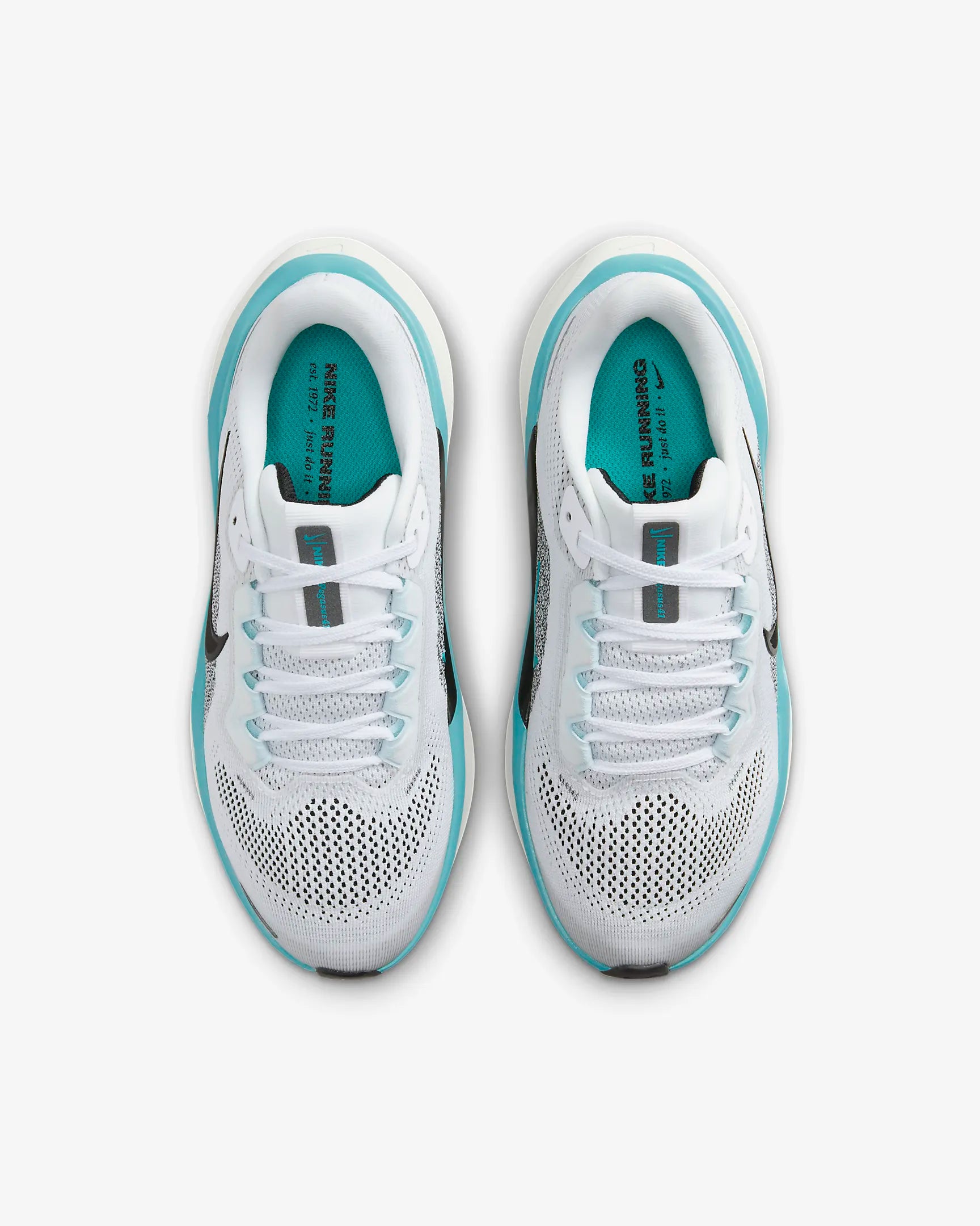 Nike Kids Air Zoom Pegasus 41 Running Shoes - White/Black/Dusty Cactus/Glacier Blue - Lightweight & Breathable for Boys & Girls - Perfect for School, Sports & Daily Activities