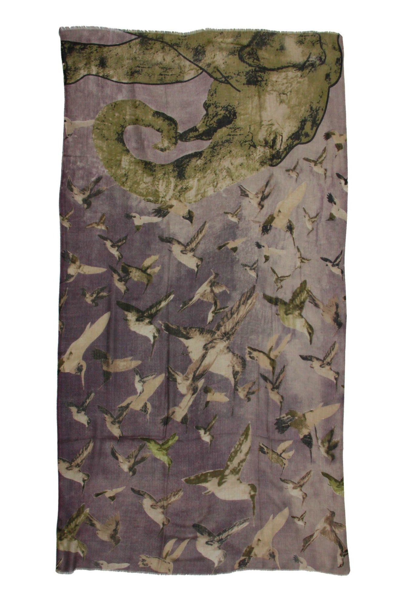 Stylish Hummingbird Printed Scarf - Lightweight Fashion Accessory for Women - Perfect for Spring Outfits, Office Wear & Special Occasions