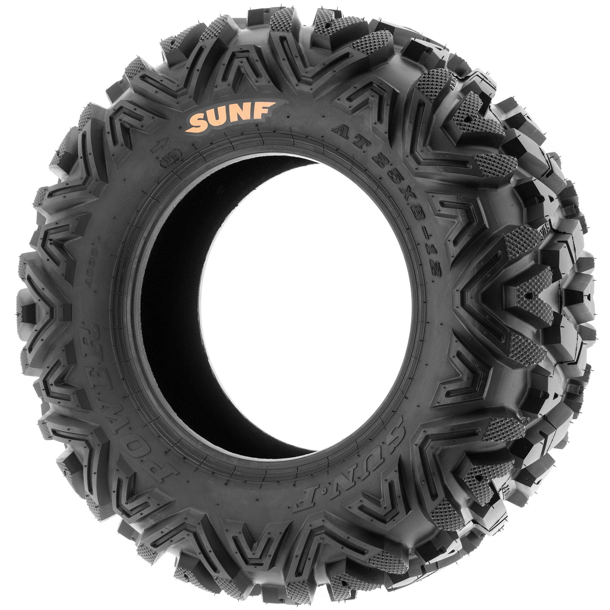 SunF 26x8-12 26x8x12 All Terrain Tires for ATV/UTV - 6 PR Tubeless A033 POWER I - Perfect for Off-Roading, Mudding & Trail Adventures