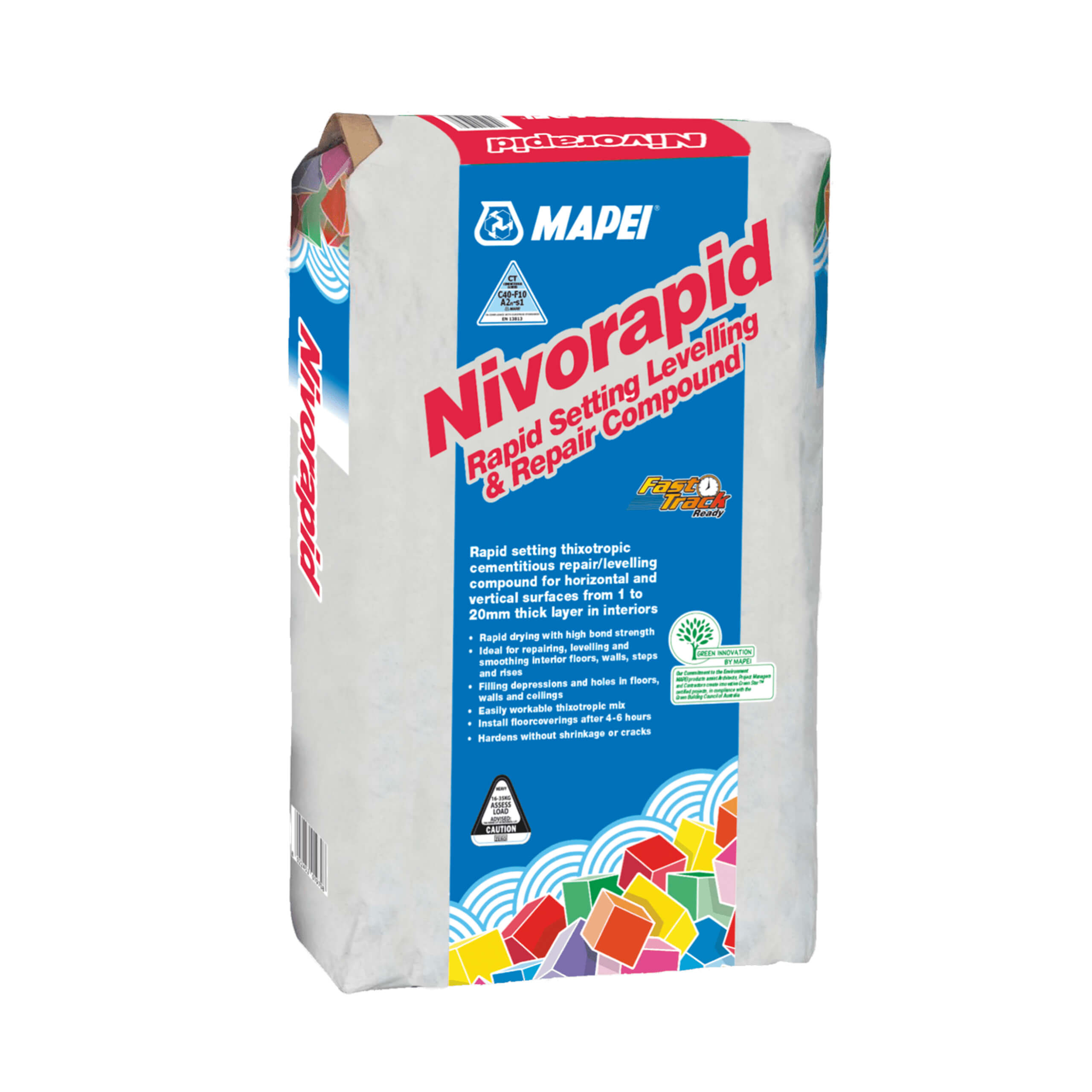 Mapei Nivorapid Fast-Setting Tile Adhesive - High-Performance Thin-Set Mortar for Ceramic, Porcelain & Stone Tiles - Perfect for Bathroom, Kitchen & Floor Tile Installation