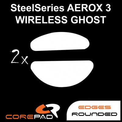 Corepad Skatez Mouse Feet for SteelSeries Aerox 3/5/9 Wireless & Wired - Ultra Smooth Gliding Gaming Mouse Skates - Perfect for FPS, MOBA & Esports Gaming