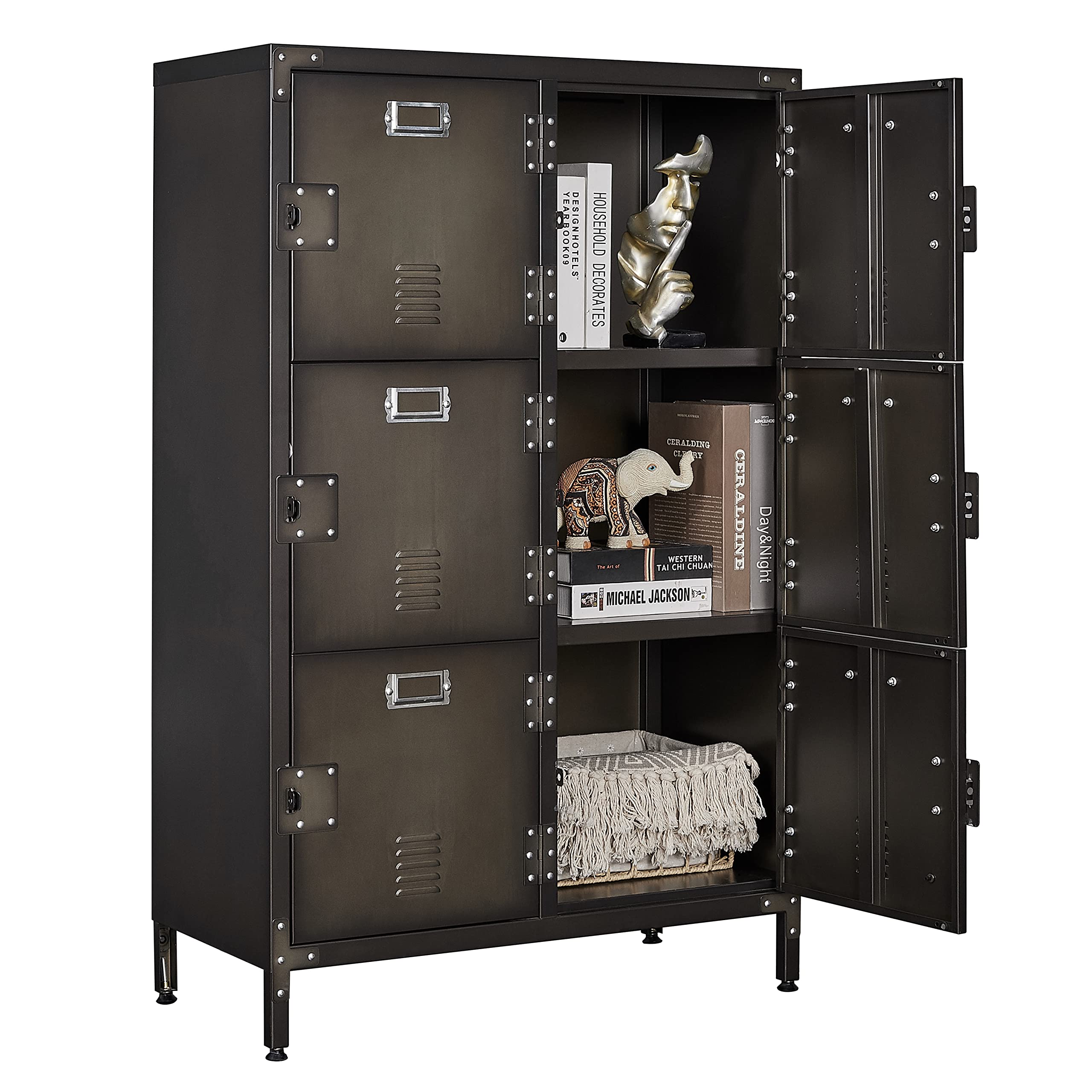 Industrial Steel Locker Cabinet - 47.3