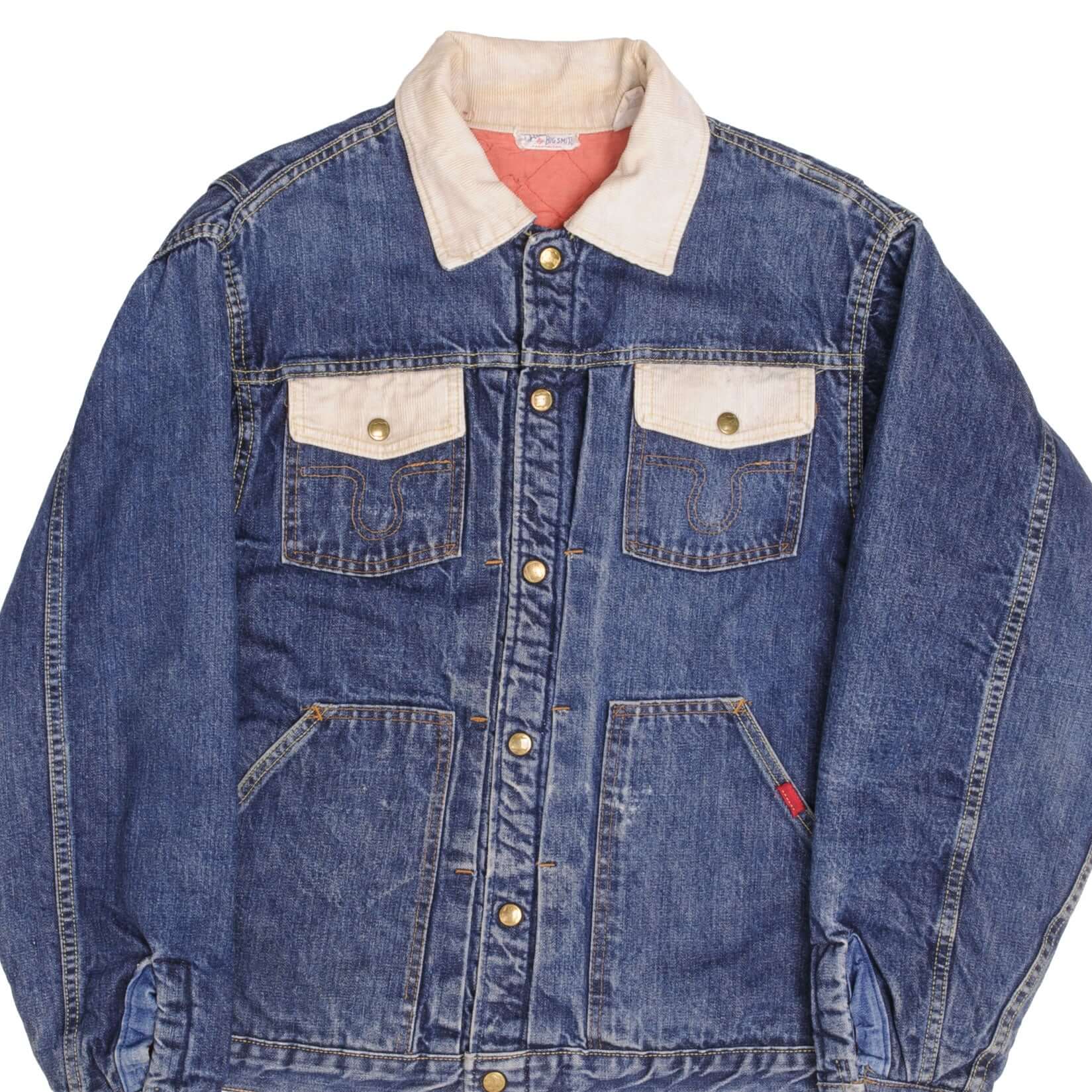 Vintage Buckaroo Big Smith Pleated Denim Jacket Type 2 - 1960s Retro Denim Workwear - Size 42 - Made in USA - Perfect for Western Fashion, Vintage Collectors and Cowboy Style Outfits