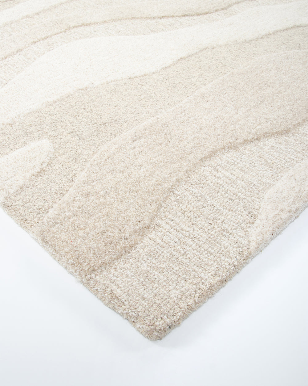 Baya Shoreline Sand Floor Rug 160cm x 230cm - Soft Beachy Area Rug for Living Room, Bedroom & Coastal Decor
