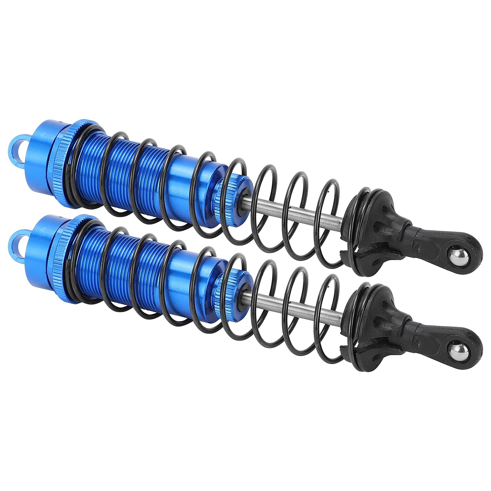 Adjustable Oil-Filled 1/8 RC Shock Absorber 140mm (2PCS) - Compatible with TRAXXAS Slash 2WD RC Car - Blue - Perfect for Off-Road Racing & RC Car Upgrades