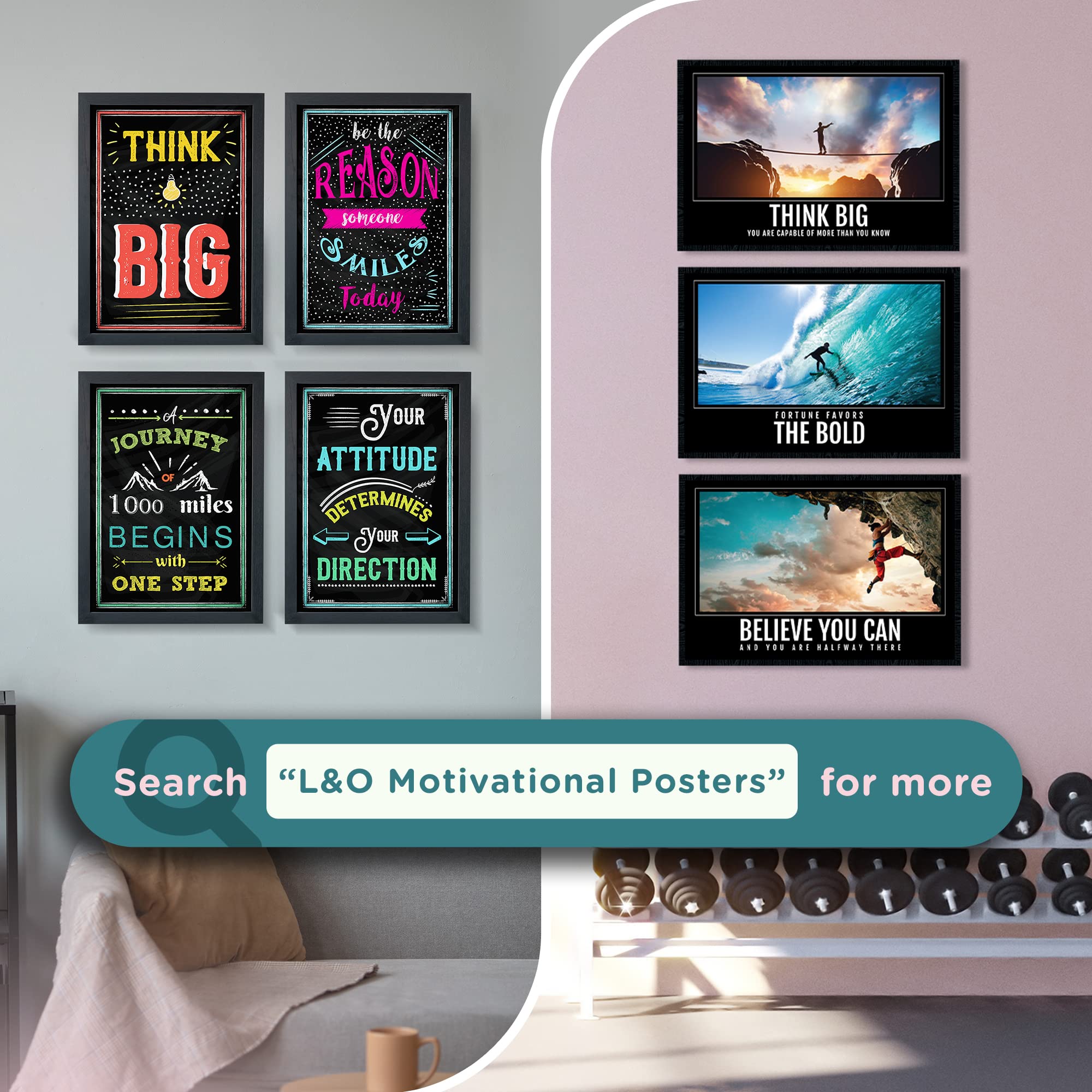 Funny Kitchen Wall Art Set of 6 - Farmhouse Rustic & Modern Home Decor - 8x10 Dining Room & Kitchen Posters - Perfect for Farmhouse, Apartment & Restaurant Decor