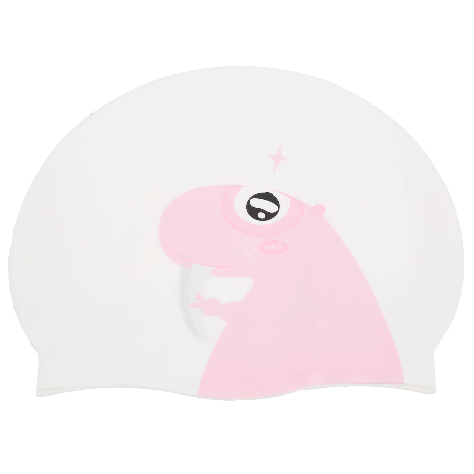TOSWIM Silicone Swim Cap for Kids & Women - Waterproof, Breathable Swimming Hat with Cute Walrus Design - Perfect for Pool, Beach, and Water Sports Activities