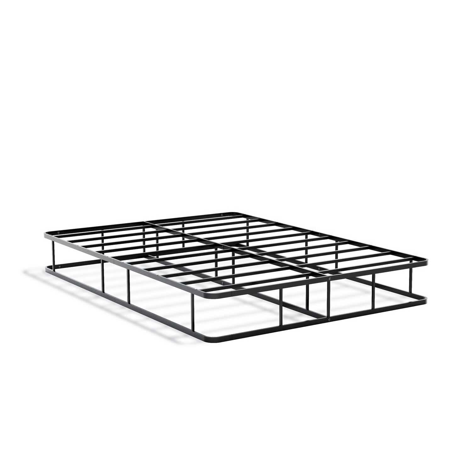 East West Furniture Dothan Full Bed Frame - Modern Black Metal Frame with Elegant Headboard & Footboard | Powder Coated for Durability | Perfect for Contemporary Bedrooms & Guest Rooms