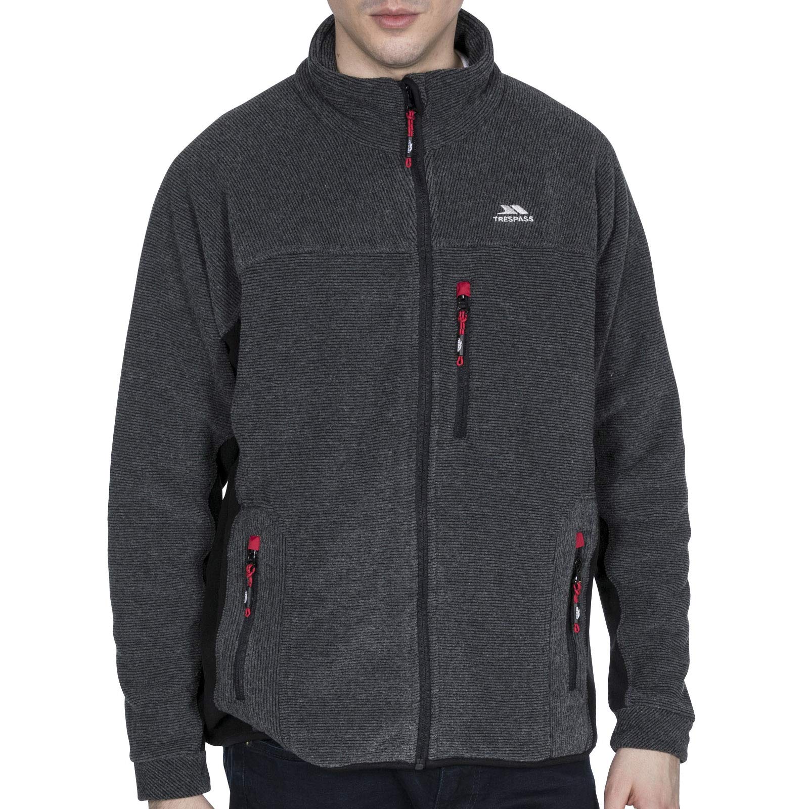 Trespass Men's Jynx Full Zip Fleece Jacket - Warm & Comfortable Outdoor Winter Coat for Hiking, Camping & Casual Wear