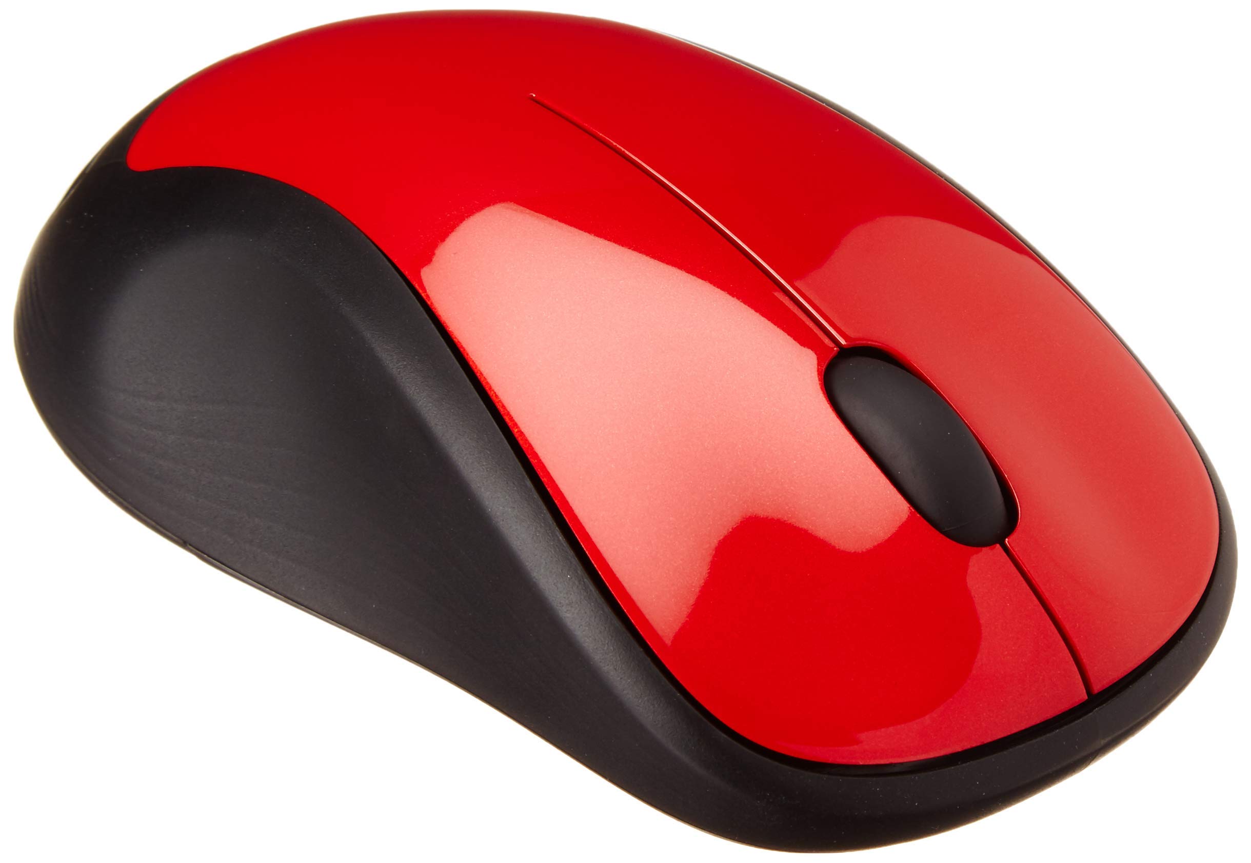 Logitech M310 Wireless Mouse - Full Size, Red (Renewed) | Comfortable Ergonomic Design for Office, Home & Gaming Use