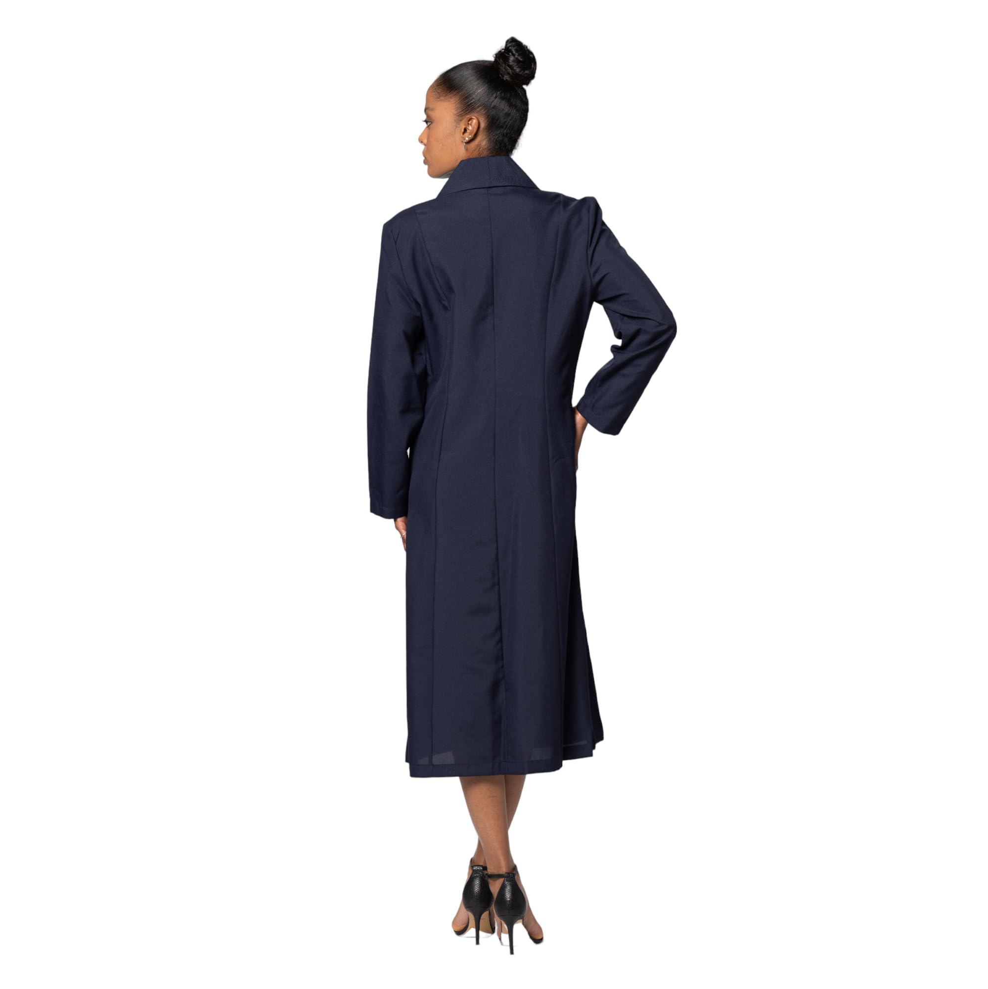 Elegant Women's Button Front Clergy Dresses - Church Robes & Choir Uniforms for Pastors, Ministers & Worship Leaders | Sunday Services, Weddings & Religious Ceremonies | Style G11674 | Perfect for Church Services, Choir Performances, Formal Events & Daily Ministry Wear