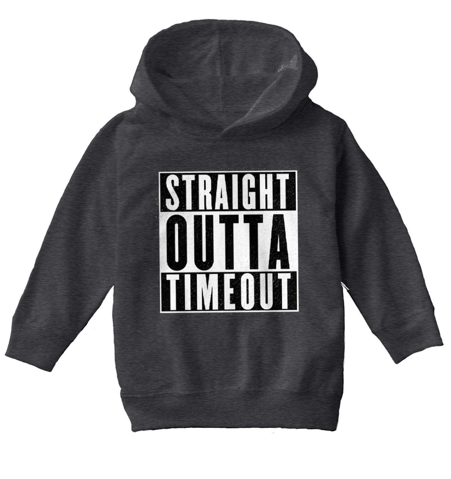 Haase Unlimited Straight Outta Timeout - Trouble Maker Toddler & Youth Fleece Hoodie | Cozy Pullover for Boys & Girls | Perfect for Playtime, School & Outdoor Activities