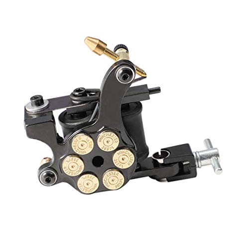 Professional HEALLILY Coil Tattoo Machine Gun - Liner & Shader Motor for Body Art - Black Tattoo Supplies for Artists & Beginners - Perfect for Studio, Home & Professional Tattooing