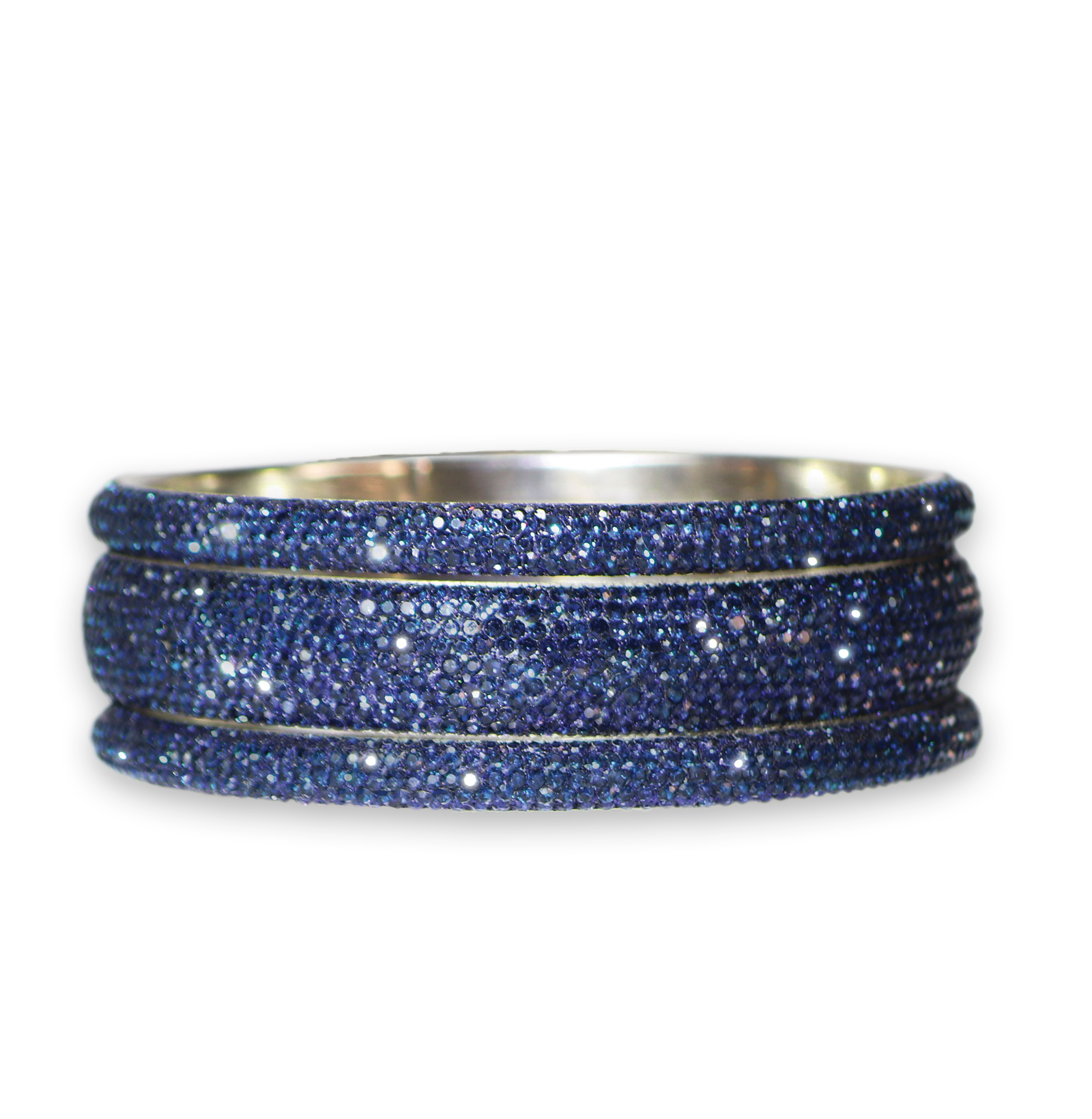 Sundar Bangles - Bollywood Navy Crystal Bangles for Women | Elegant Handmade Jewelry for Parties, Weddings & Festive Occasions