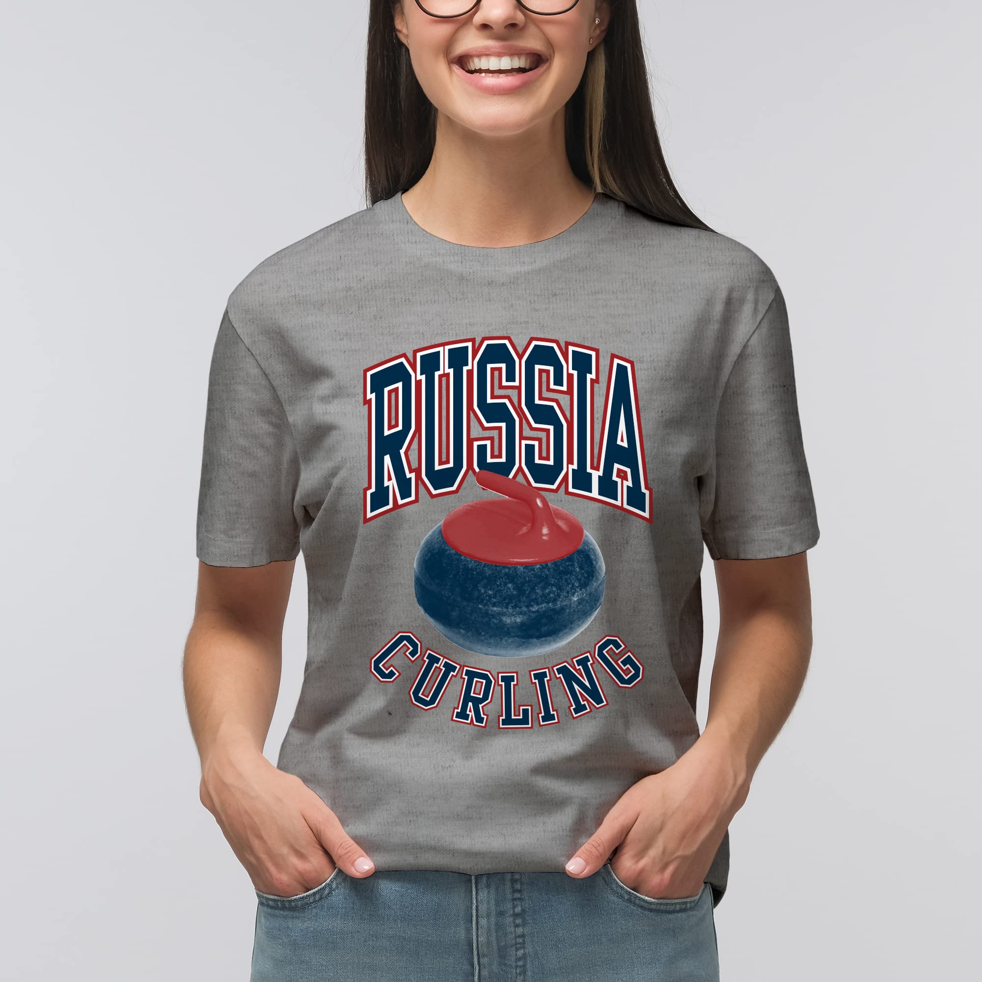 Curling Winter Sports Games T-Shirt - Fun Ice Sport Apparel for Fans & Players - Perfect for Tournaments, Practice & Casual Wear