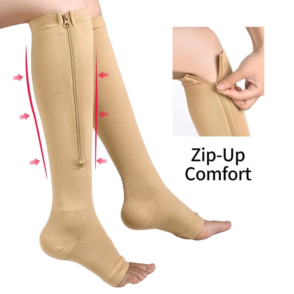 ADUH Compression Socks for Women & Men - 20-30mmHg Graduated Support Socks for Circulation, Running, Hiking & Travel - Knee High Athletic Stockings for Swelling Relief & Performance Boost