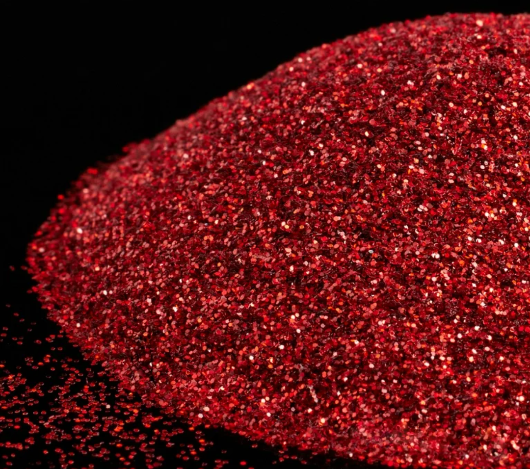 Valentine's Day Extra Fine Red Glitter - Premium Craft Glitter for DIY Cards, Gifts & Home Decor