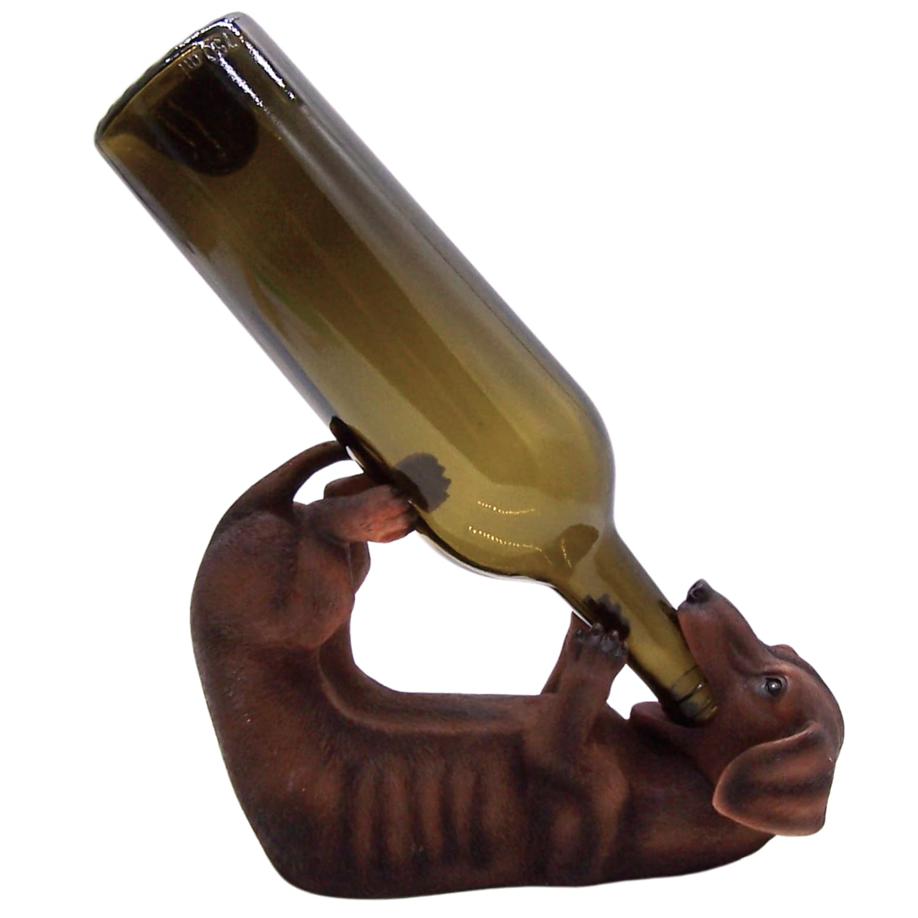 Dachshund Wine Bottle Holder - 10 Inch Unique Dog-Themed Home Bar Decor & Kitchen Wine Organizer | Perfect for Wine Lovers & Pet Owners - Great for Parties, Gifts & Kitchen Decor