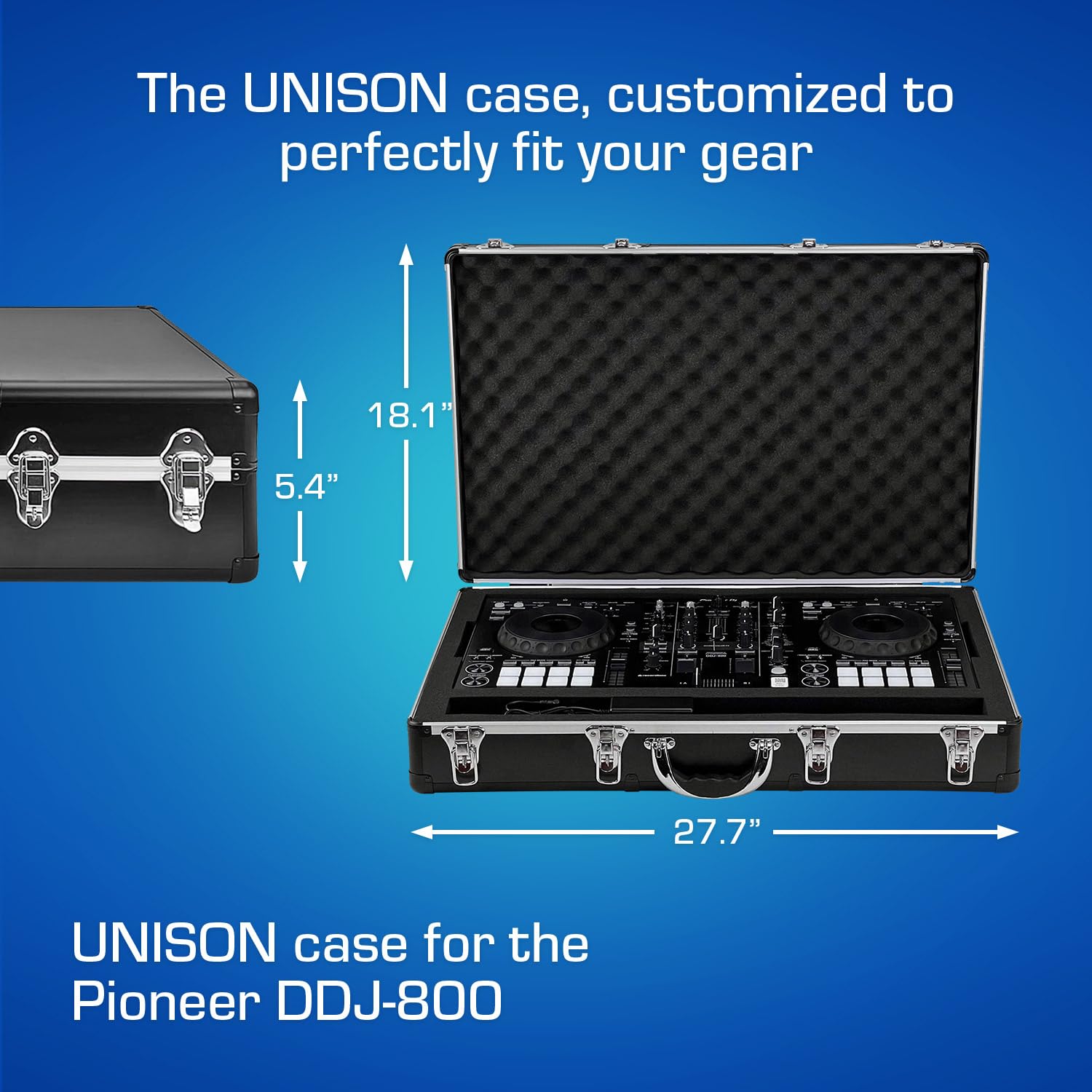 Pioneer DJ DDJ-800 Hard Carrying Case - Ultra Lightweight UNISON Protection for DJ Controllers | Perfect for Gigs, Travel & Studio Use