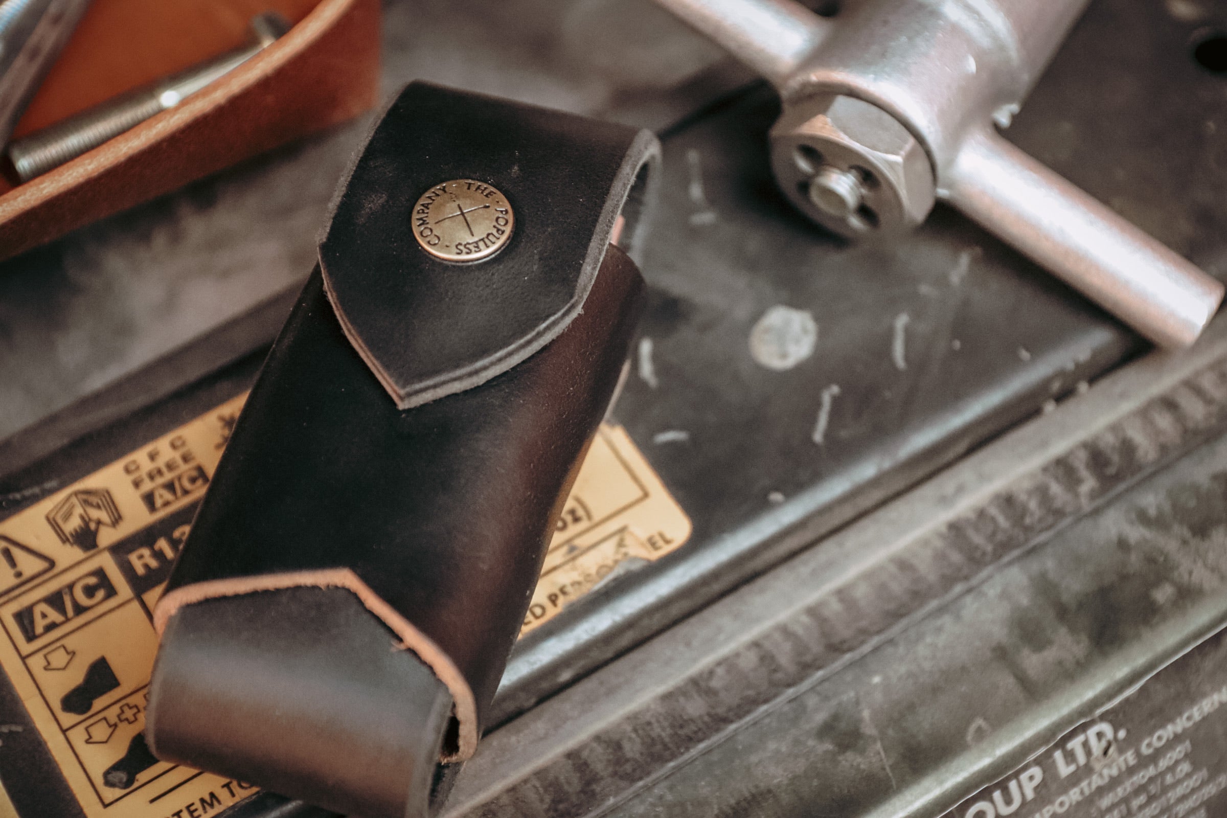 Premium Black Leather Sheath for Knives & Tools - Durable & Stylish for Camping, Hunting & Outdoor Adventures