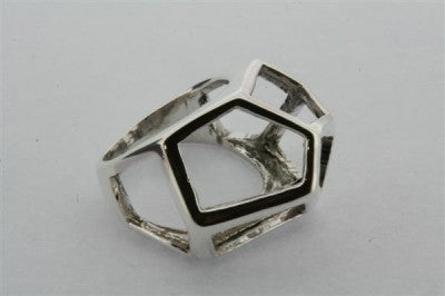 Geometric Ring for Women - Minimalist Stainless Steel Stackable Band Ring - Perfect for Everyday Wear, Gifts & Fashion Jewelry