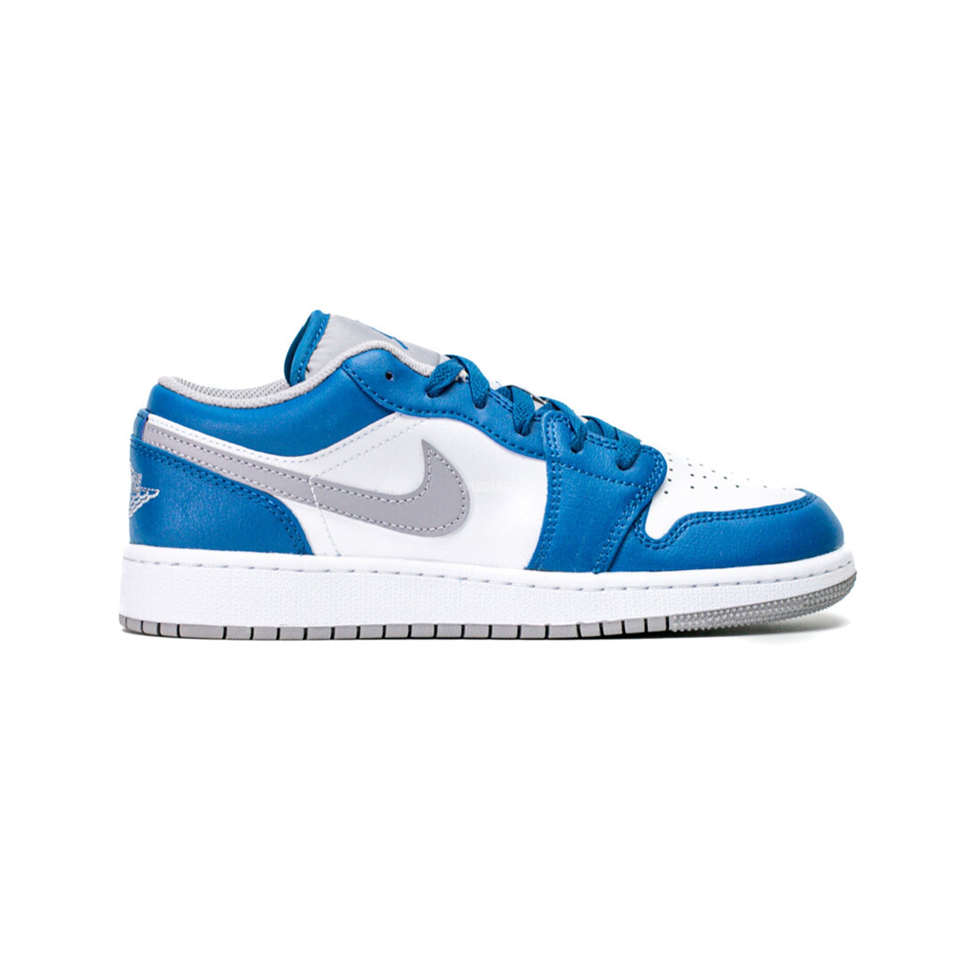 Air Jordan 1 Low 'True Blue' GS Sneakers for Girls (2022) - Comfortable Basketball Shoes for School, Sports & Casual Wear
