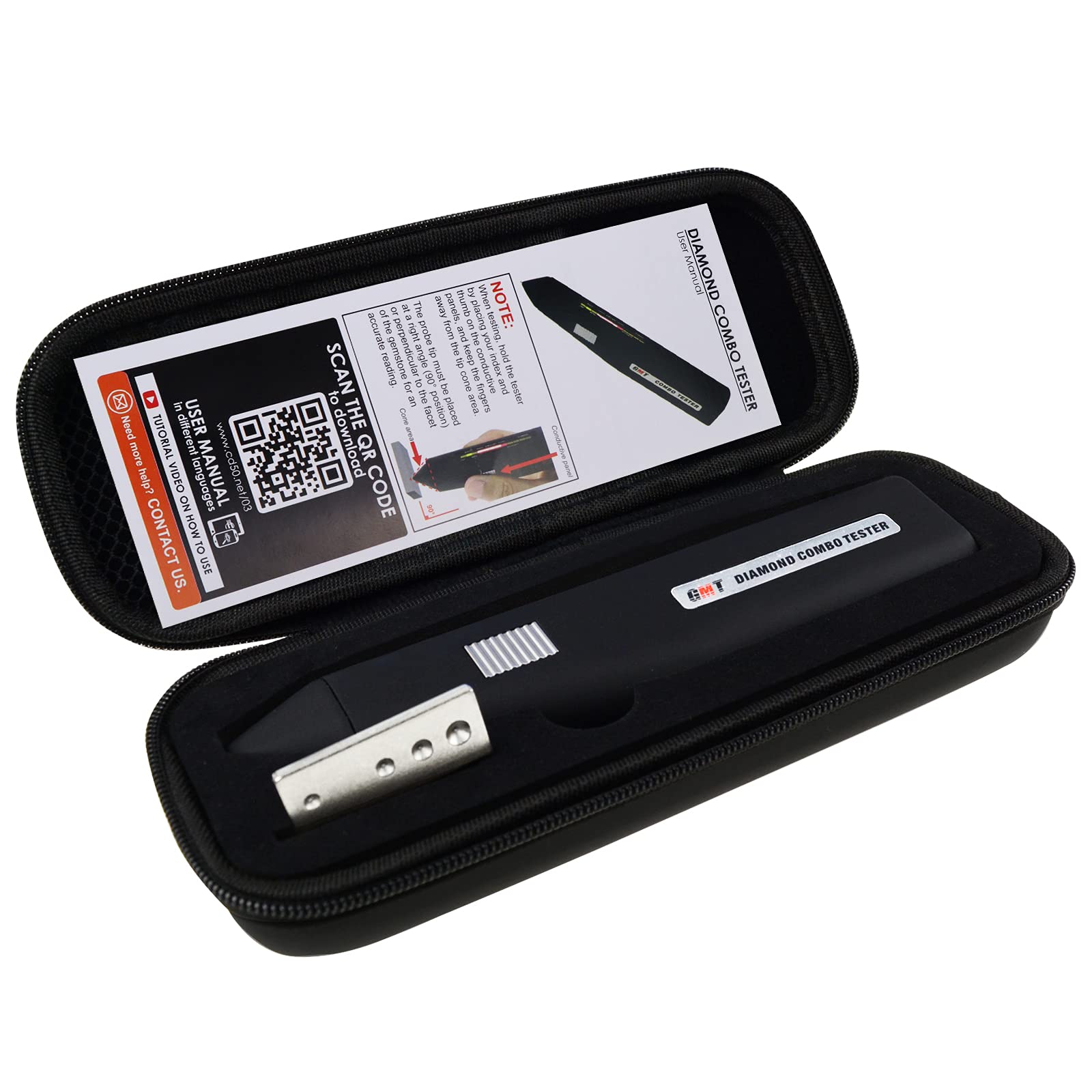 Professional Diamond & Moissanite Tester Combo - High Accuracy Jewelry Detector with Audible/Visual Alarms - Gemstone Testing Tool for Jewelers, Pawn Shops & Gemologists - Perfect for Authentication at Home, Stores or Auctions