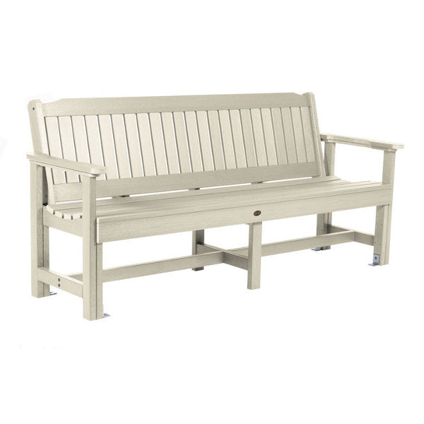 Premium Sequoia Wood Exeter 6-Foot Commercial Garden Bench - Heavy Duty Outdoor Patio, Park & Backyard Seating for Relaxation & Socializing