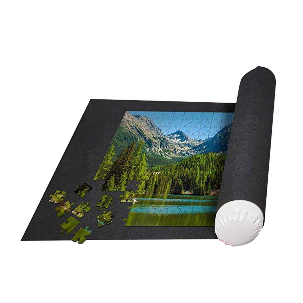 Premium Puzzle Roll Up Mat - 26x46 Inch Large Felt Storage Mat for 1500 Piece Puzzles | Portable Puzzle Organizer & Protector | Perfect for Travel, Home, and Classroom Use