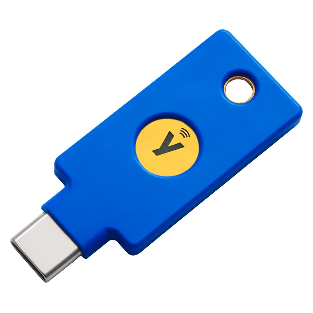 Yubico Y-400 Security Key C - Two-Factor Authentication USB-C & NFC Security Key for Online Accounts (Google, Facebook, Dropbox) - Secure Login for Banking, Email & Business Accounts - Sleek Blue Design