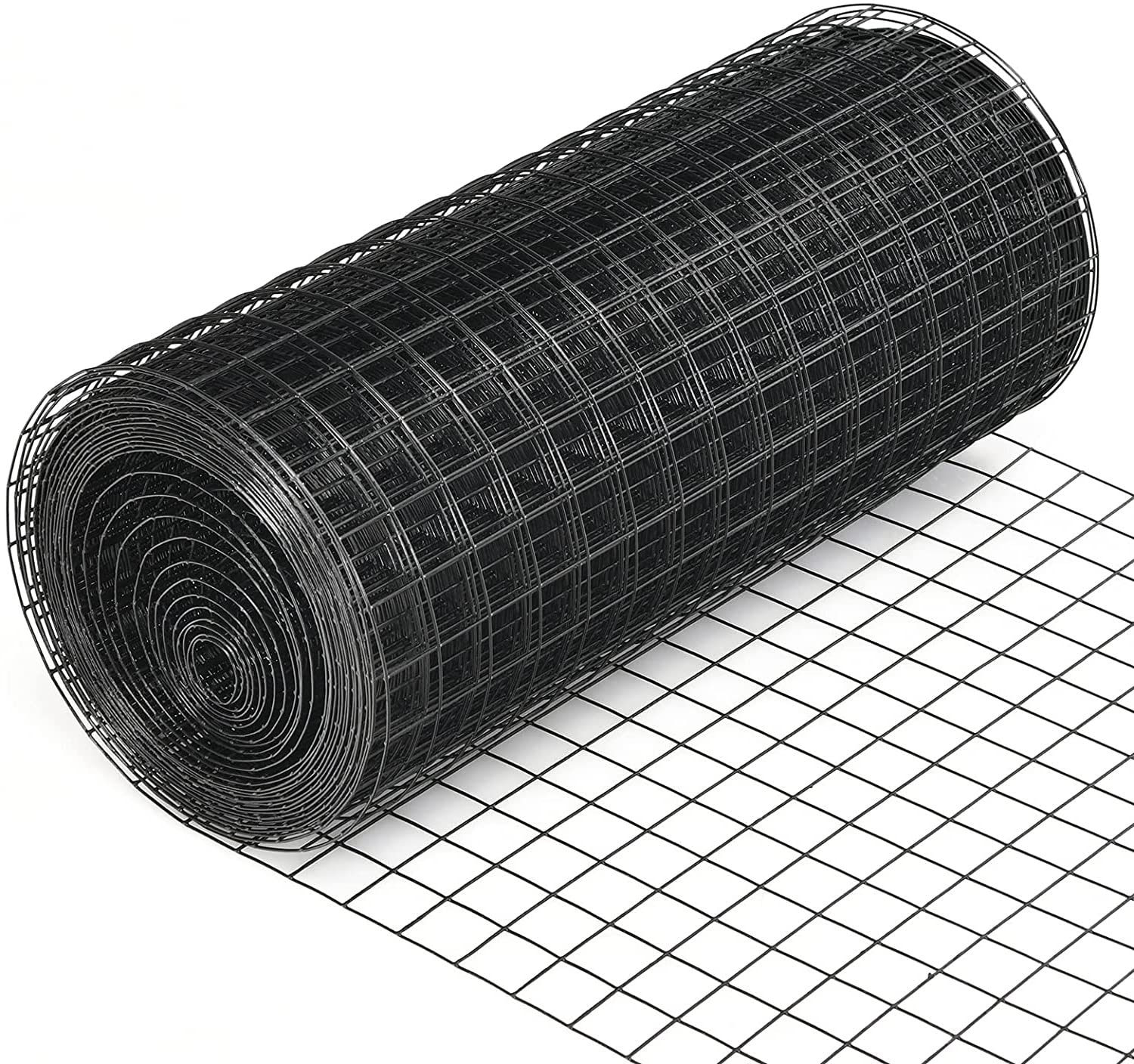 16 Gauge Black Vinyl Coated Welded Wire Mesh - 1.5