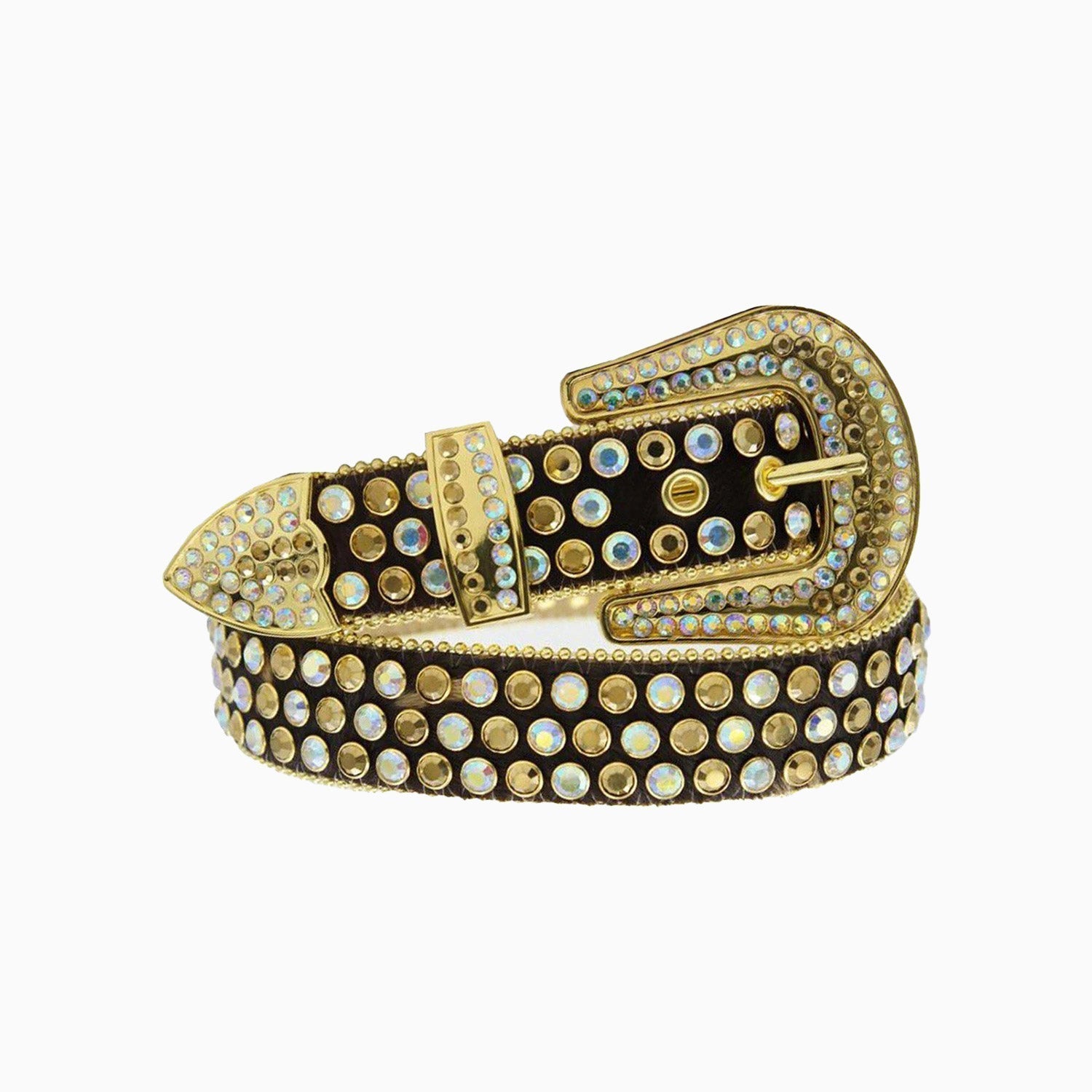 Luxury DNA Belt - Genuine Black Horsehair with Gold Accents & Multi-Stone Embellishments | Perfect for Formal Events, Weddings & Special Occasions