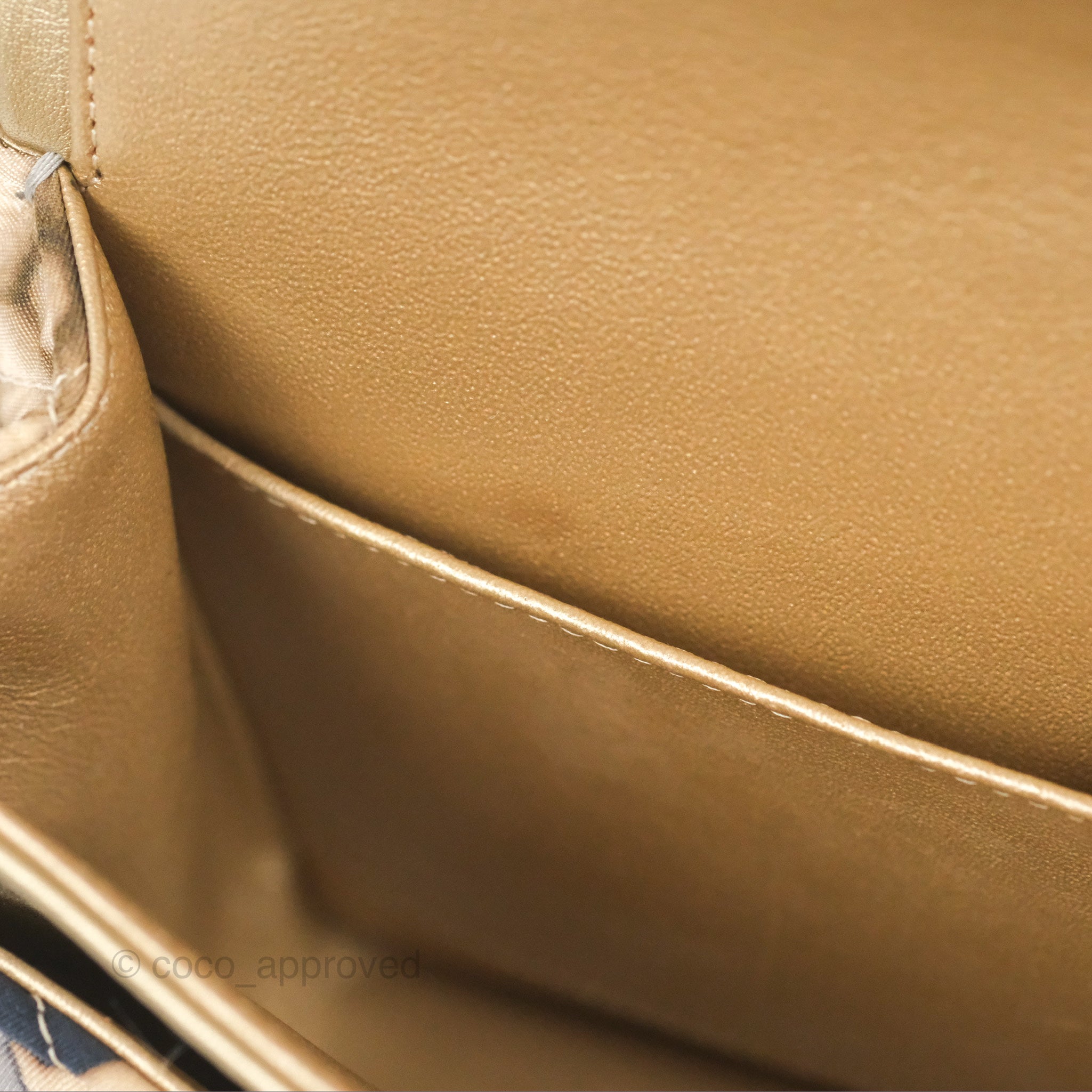 Chanel Medium Classic Double Flap Bag in Metallic Gold Lambskin with Gold Hardware - Luxury Designer Handbag for Women, Perfect for Parties, Date Nights & Special Occasions